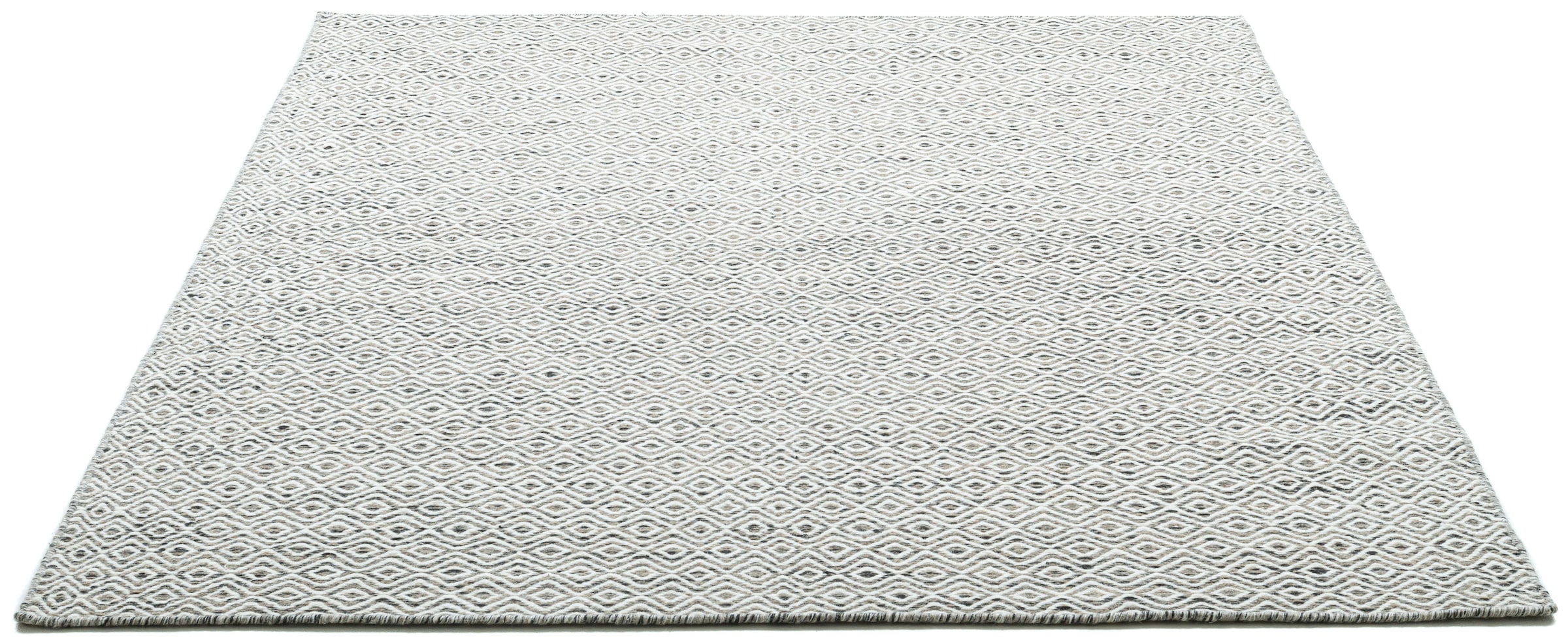 THEKO Wollteppich »Trondheim PO-502«, rechteckig, Handweb Teppich,  Flachgewebe, reine Wolle, handgewebt, Rauten Muster bequem kaufen