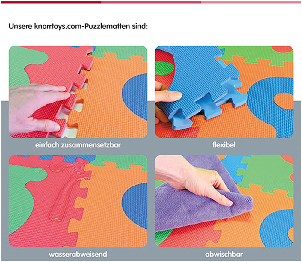 Knorrtoys® Puzzle »Zahlen«, (10 tlg.), Puzzlematte, Bodenpuzzle