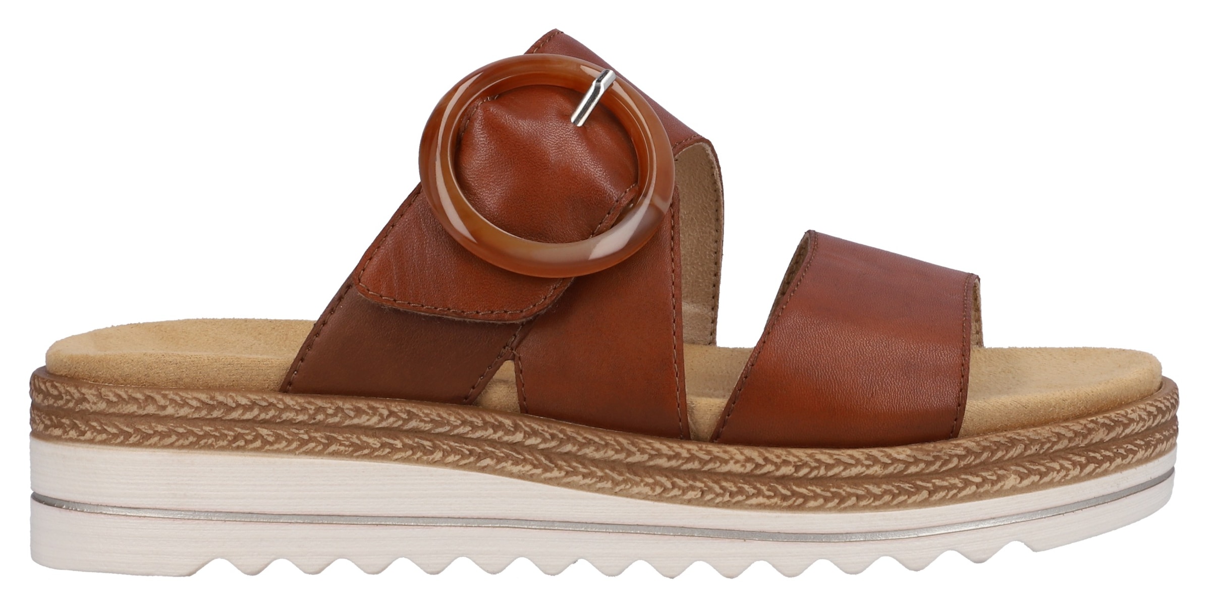 Remonte Pantolette  , Keilabsatz, Sommerschuh, Schlappen mit Zierschnalle