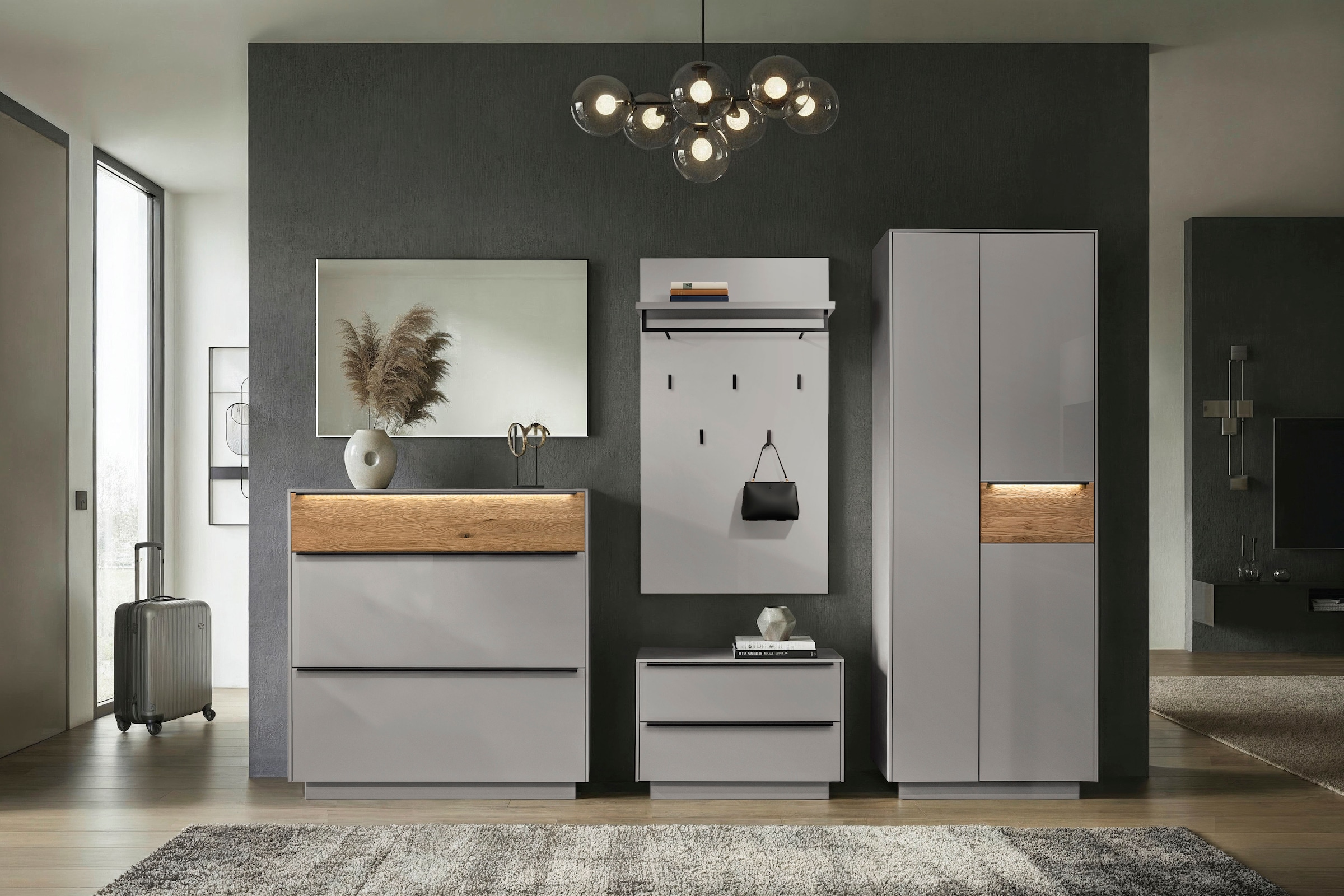 Mäusbacher Garderobenpaneel »Nova Garderobe« mit Kleiderstange und Hutablage BHT 69x123x28 cm