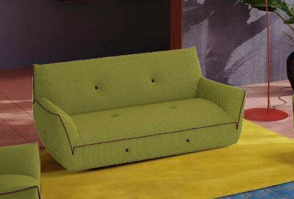 Egoitaliano 2,5-places »Yuki, extravagantes Design und höchster Sitzkomfort, tolle Details« Solitärmöbel, mit bioelasatische MIcrofaser BOUNCE bezogen