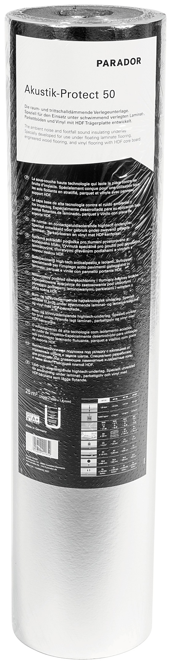 Image of PARADOR Trittschalldämmfolie »Akustik-Protect 50«, (1 St.), 25 m², mit Dampfbremsfolie bei Ackermann Versand Schweiz