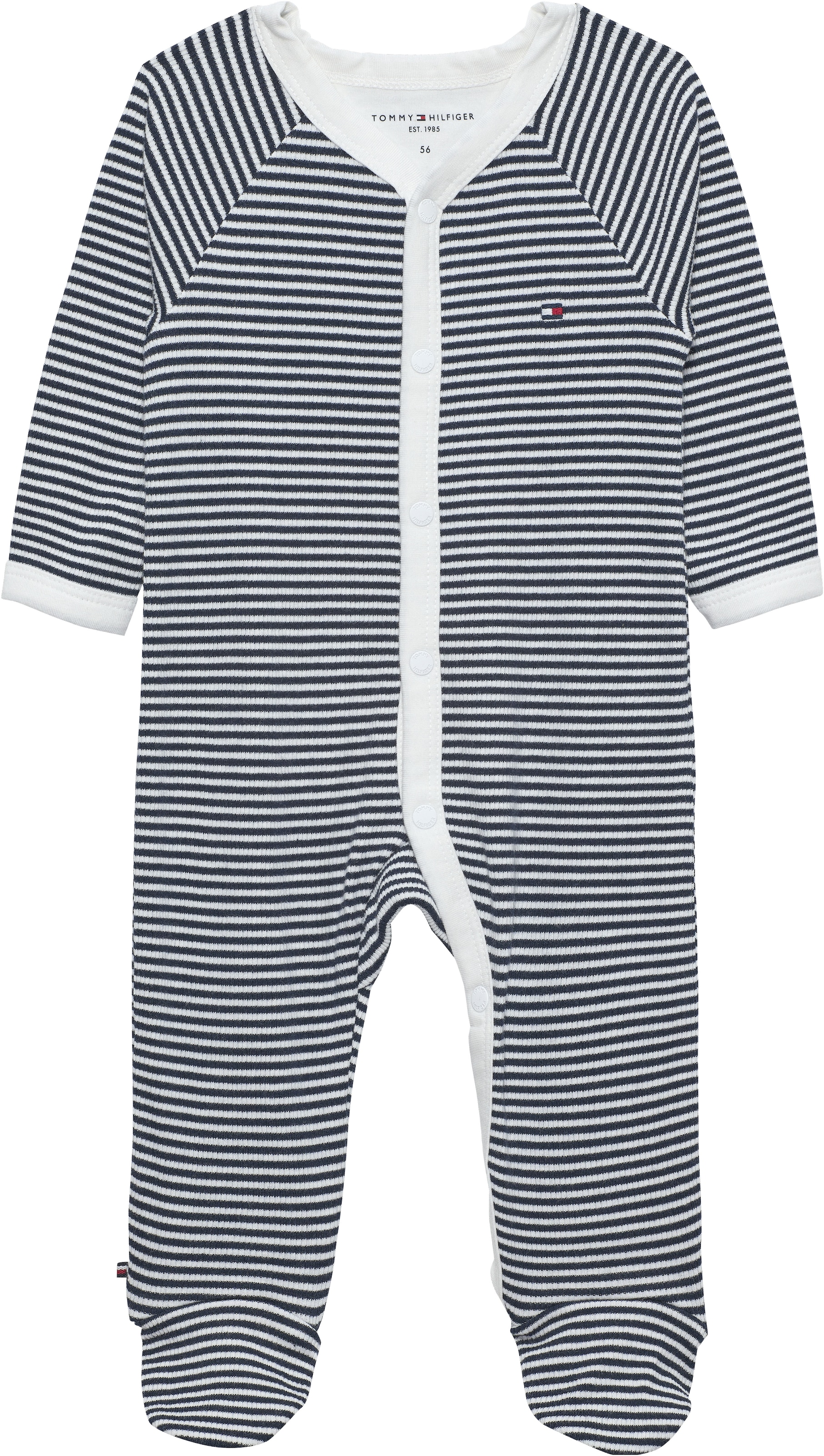 Tommy Hilfiger Grenouillère »RIB COVERALL« Regular fit mit V-Ausschnitt für Babys