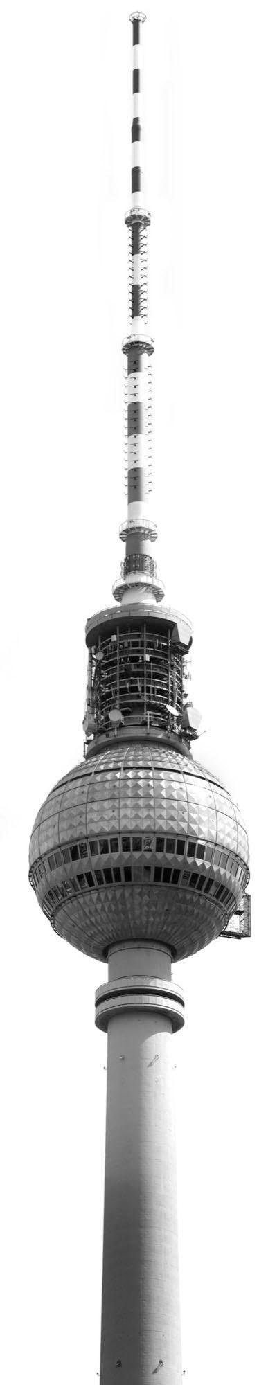 Image of Komar Vliestapete "Digitaldruck Vlies - Fernsehturm - Grösse 50 x 250 cm" bedruckt glatt Wohnzimmer, Schlafzimmer