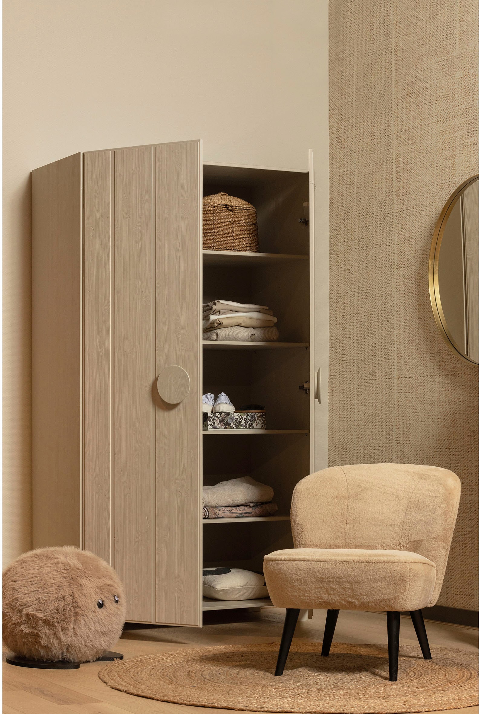 WOOOD Mehrzweckschrank »Noah Stauraumschrank, Dielenschrank«, mit Kleiderstange, H 200 cm x B 110 cm