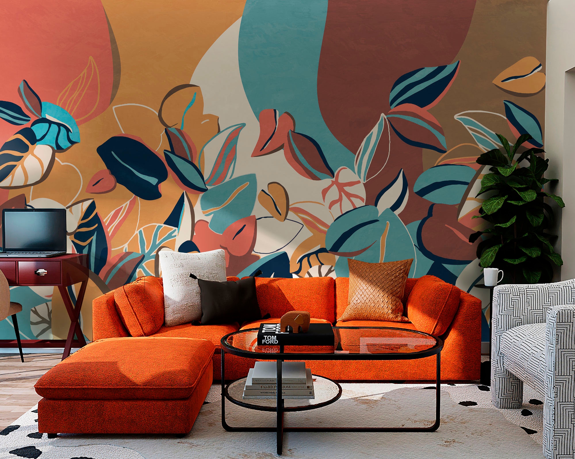 Komar Fototapete »Digitaldruck Vlies -  Audrey - Grösse 400 x 250 cm« bedruckt glatt Wohnzimmer, Schlafzimmer