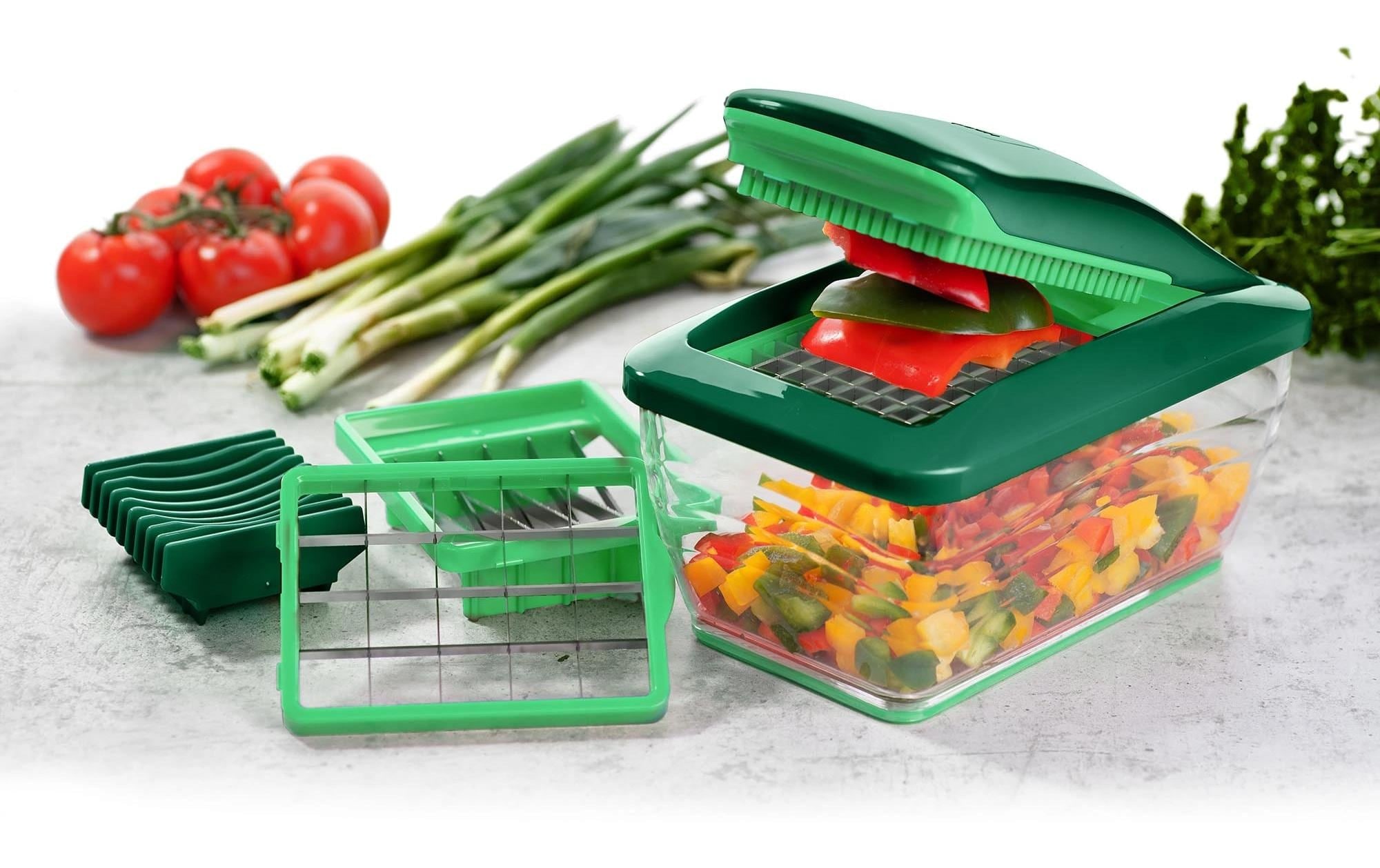 Genius Gemüseschneider »Nicer Dicer Chef 7-teilig, Grün«