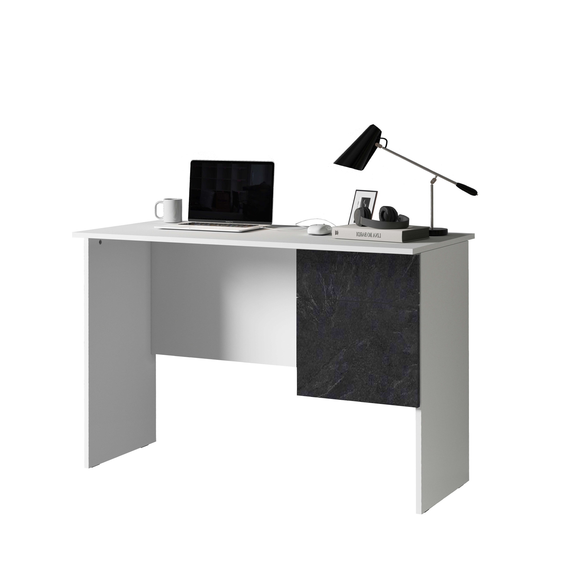 Home affaire Schreibtisch »Coro, kleiner Computertisch, Bürotisch« mit 1 Tür & 1 Schublade, Breite 110 cm, Made in Italy