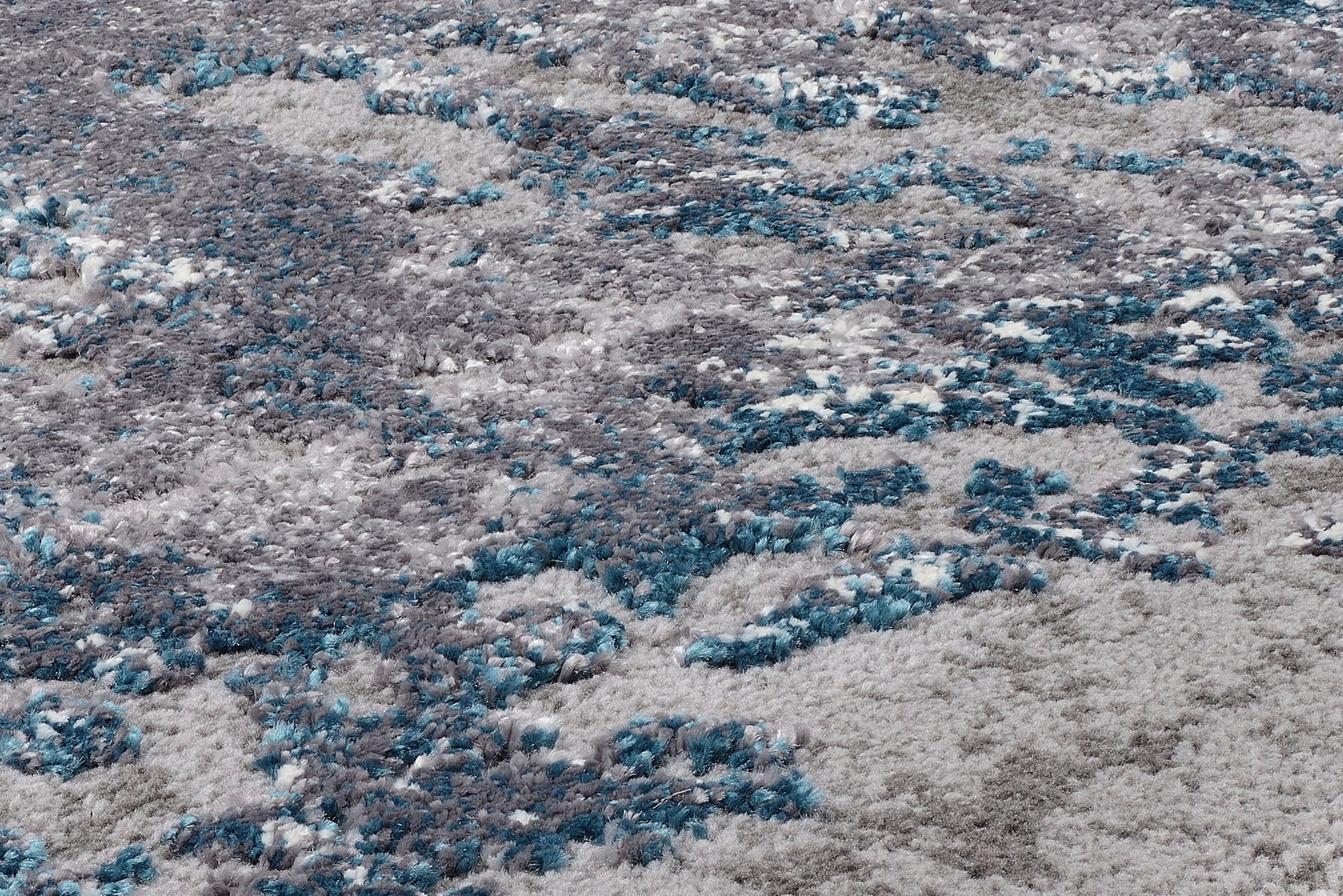 OCI DIE TEPPICHMARKE Teppich »Juwel Liray« rechteckig 20 mm Höhe Kurzflor, Wohnzimmer, Marmor Optik, Hoch Tief Effekt