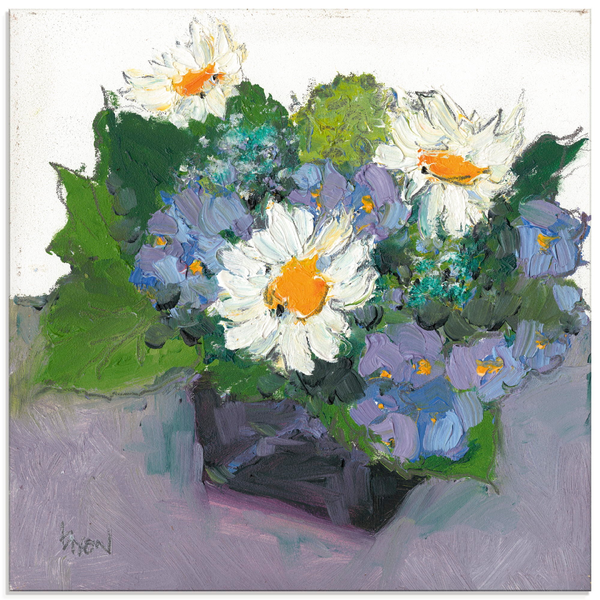 Image of Artland Glasbild »Gepflanzte Blume II«, Blumen, (1 St.) bei Ackermann Versand Schweiz