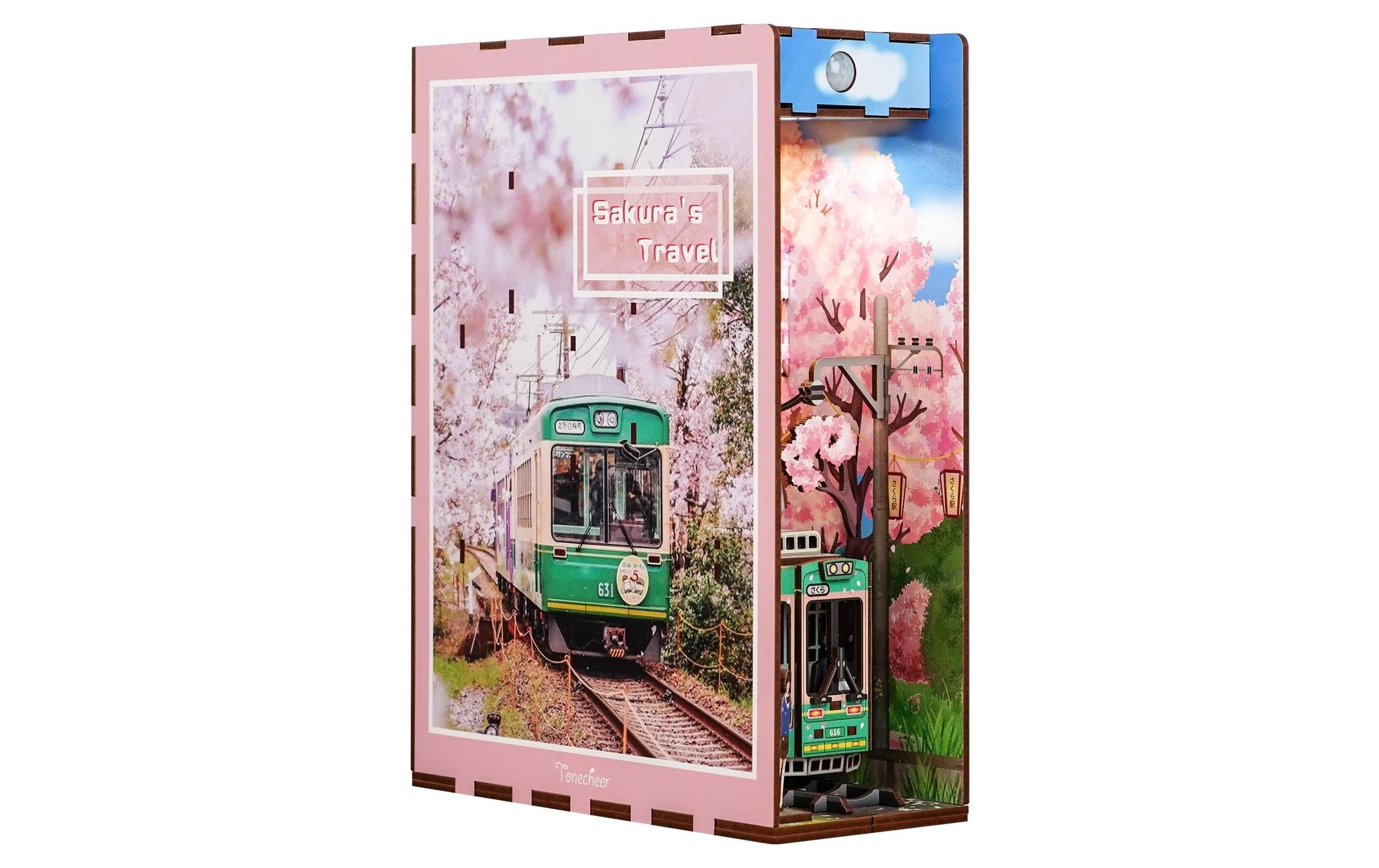 Image of Modellbausatz "Tonecheer Book Nook Sakuras Travel" 130 Stk. tlg.