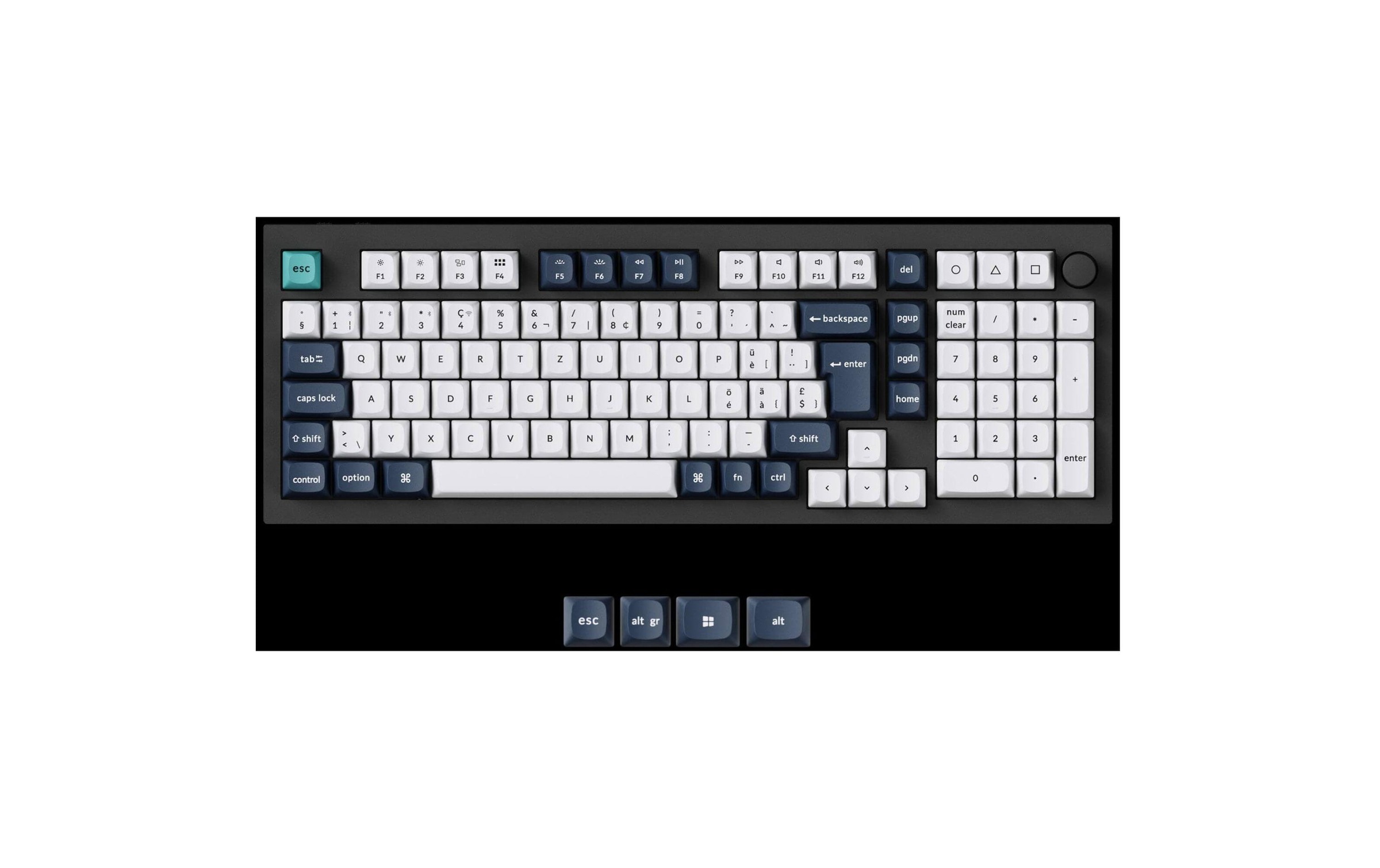   Gaming-Tastatur »Keychron Q5 Max Black QMK Red Switch« (Ziffernblock)