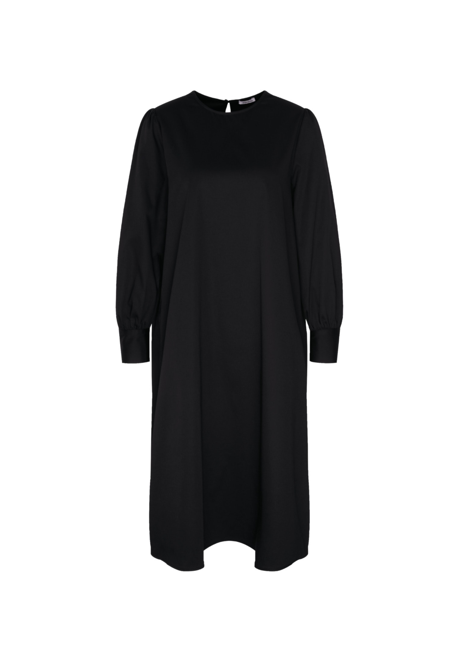 seidensticker Sommerkleid »Schwarze Rose«, Langarm Rundhals Uni