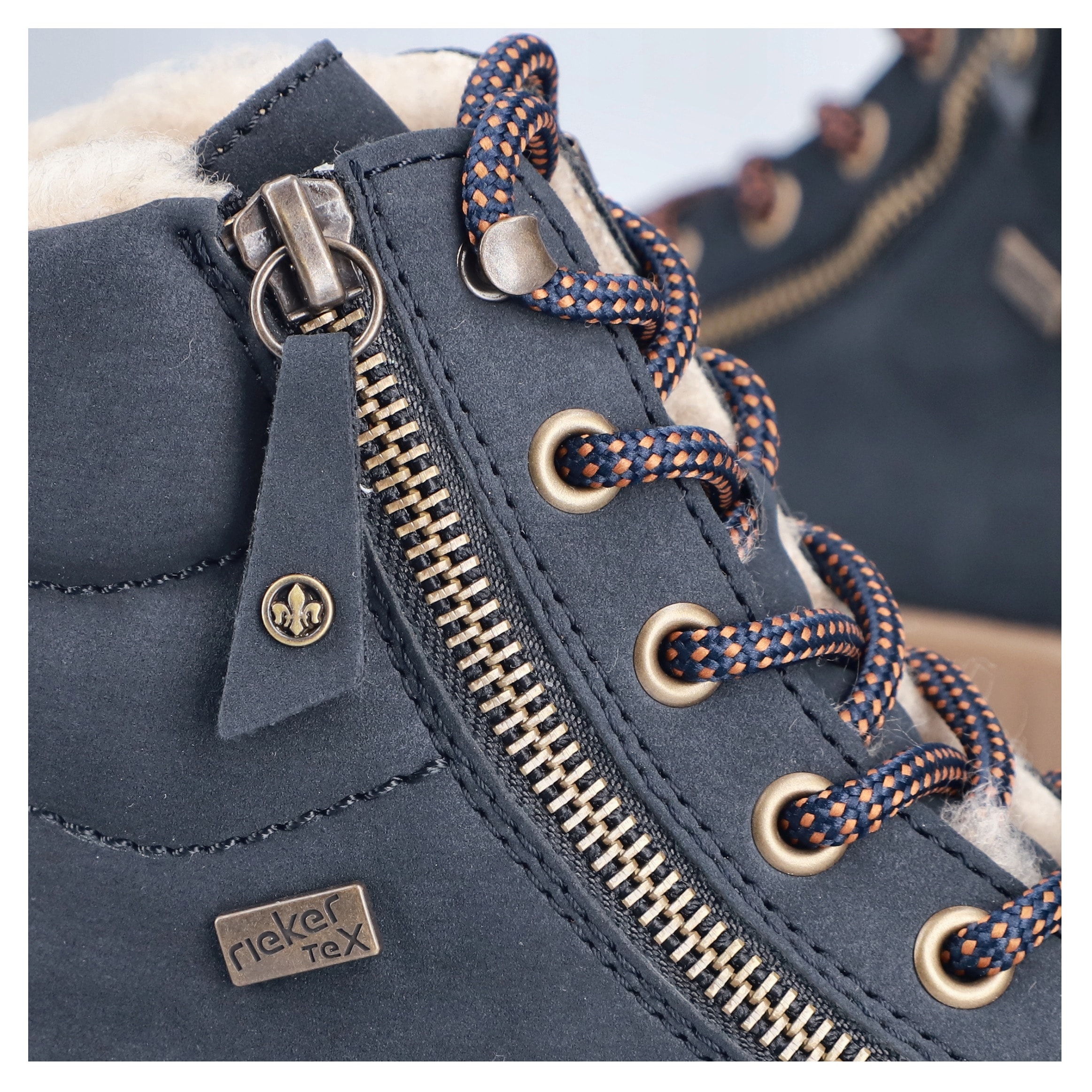 Rieker Bottes d'hiver  bottine à plateau, boots à lacets avec doublure chaude et équipement TEX