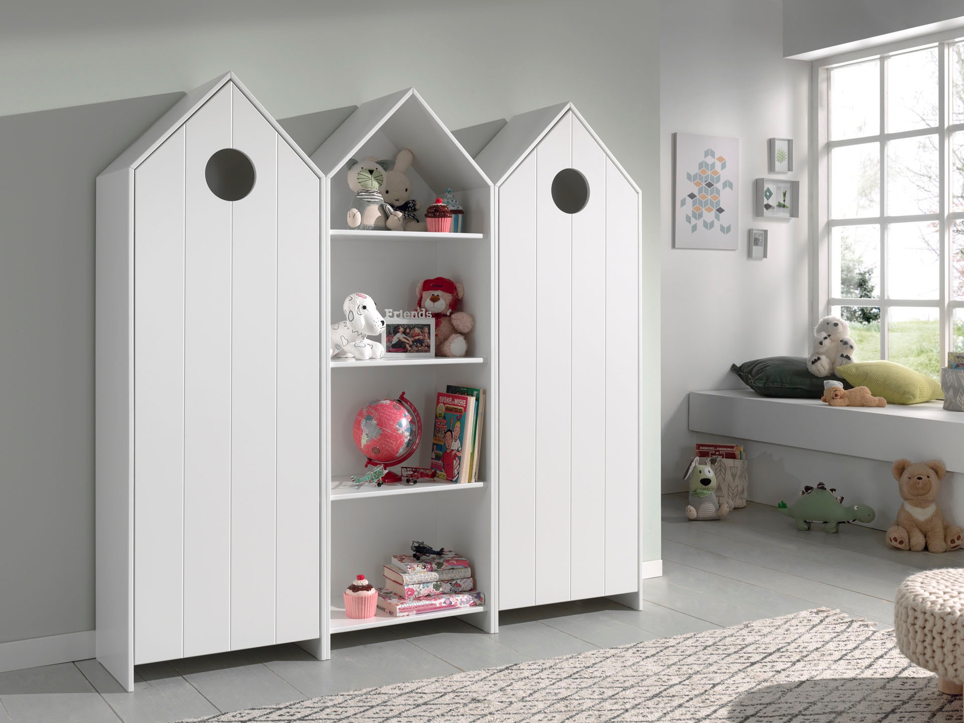 Vipack Jugendzimmer-Set »Casami, best. aus 2 Schränken mit Drehtür, 1 Regalschrank, TOP modern« B/H/T ca. 115,2x171,3x37cm, verschiedene Farbkombinationen erhältlich, 