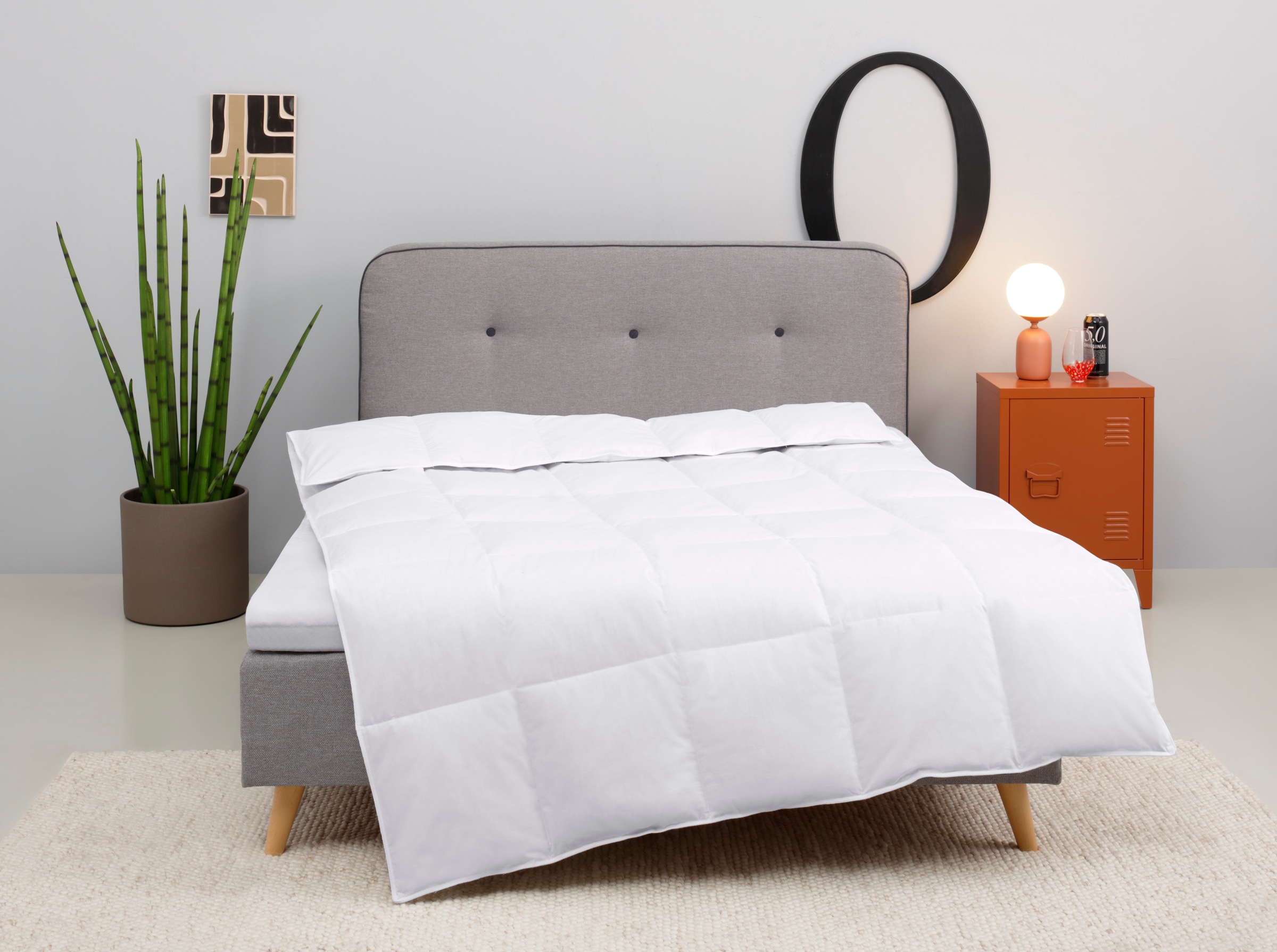 Image of GOODproduct Daunenbettdecke "Covino, Bettdecke 135x200 cm, 155x220 cm" leicht Füllung 60% Daunen & 40% Federn 1 Stk. tlg. Bettdecke Sommer, Winter, Made in Germany