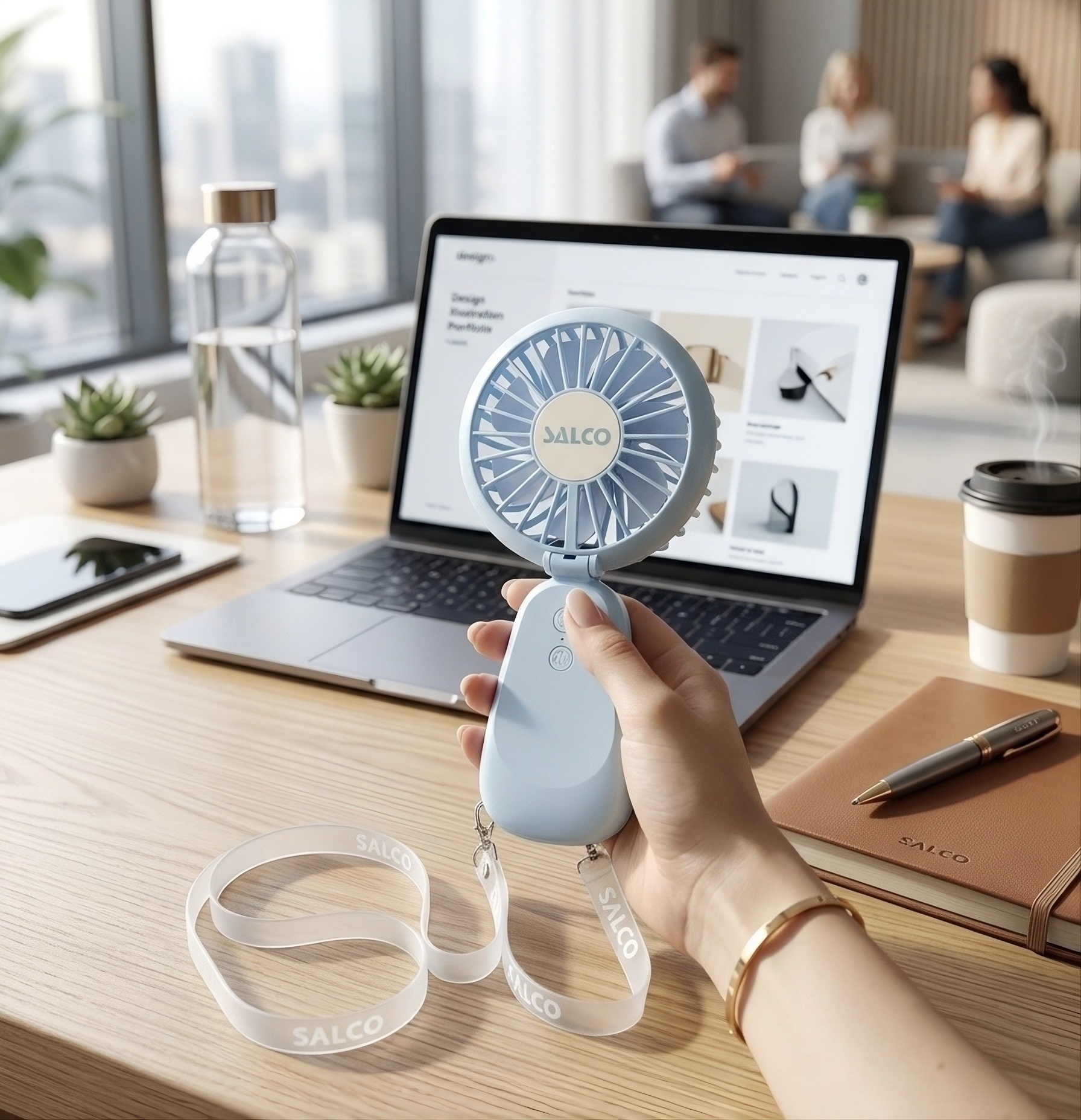 SALCO Mini ventilateur USB »SMF-20bl«