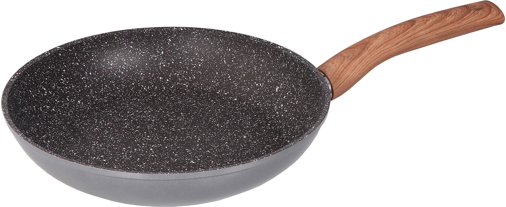 Image of STONELINE Bratpfanne »Back to Nature«, Aluminium, (1 tlg.), Ø 28 cm, Stiel in Holzoptik, Induktion bei Ackermann Versand Schweiz