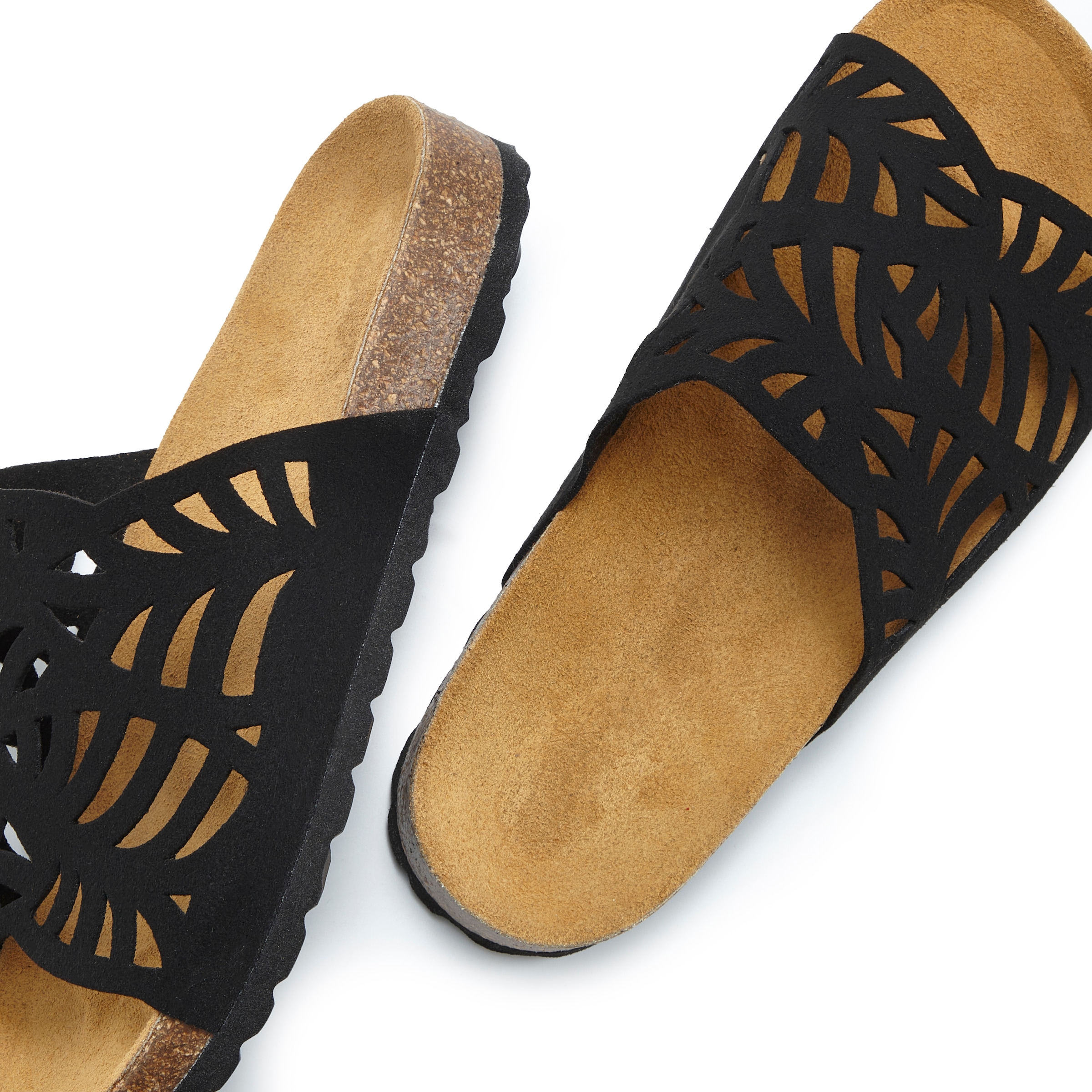 Vivance Pantolette »Mule, offener Schuh, Sandale, Sandalette, Sommerschuh,«  NEU mit Korkfussbett und Lederanteil