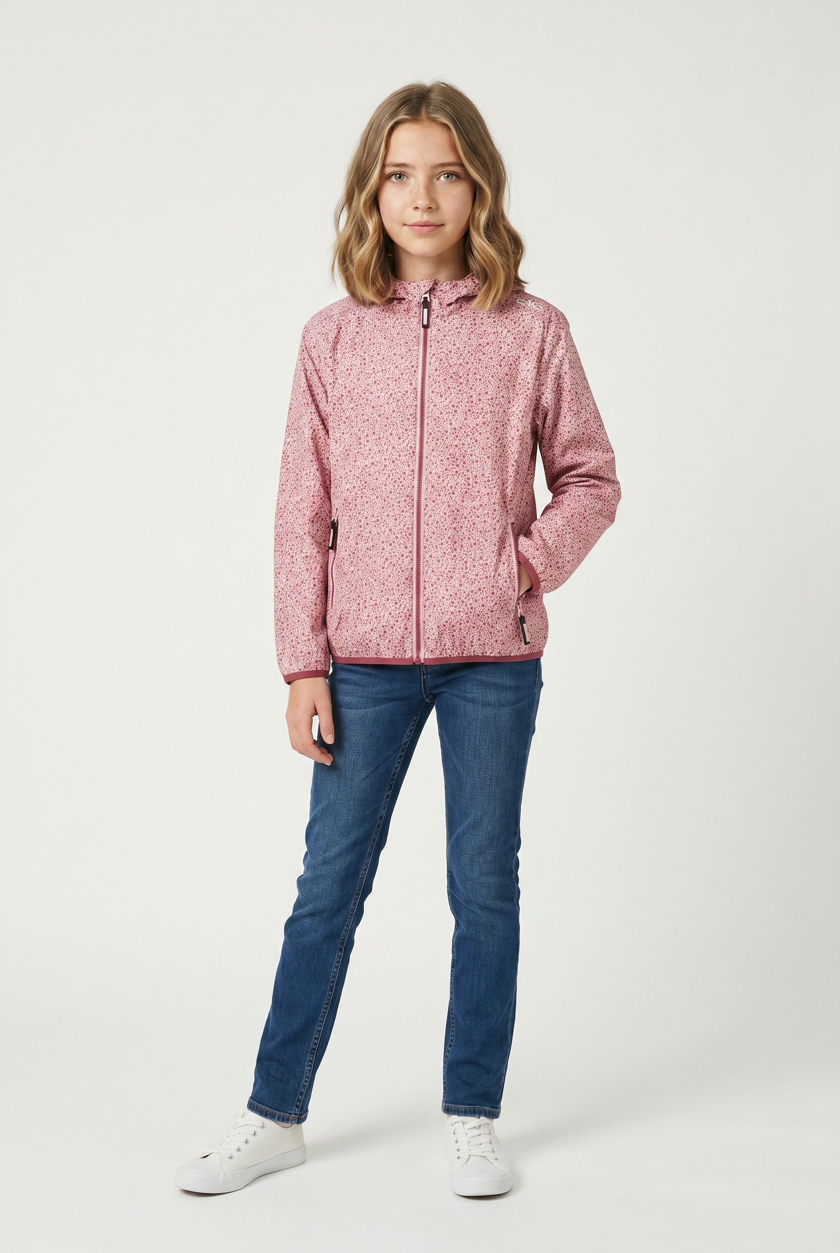 CMP Veste de pluie »KID G JACKET RAIN FIX HOOD« avec capuche sportif, pour adolescents, avec capuche, imperméable, coupe-vent