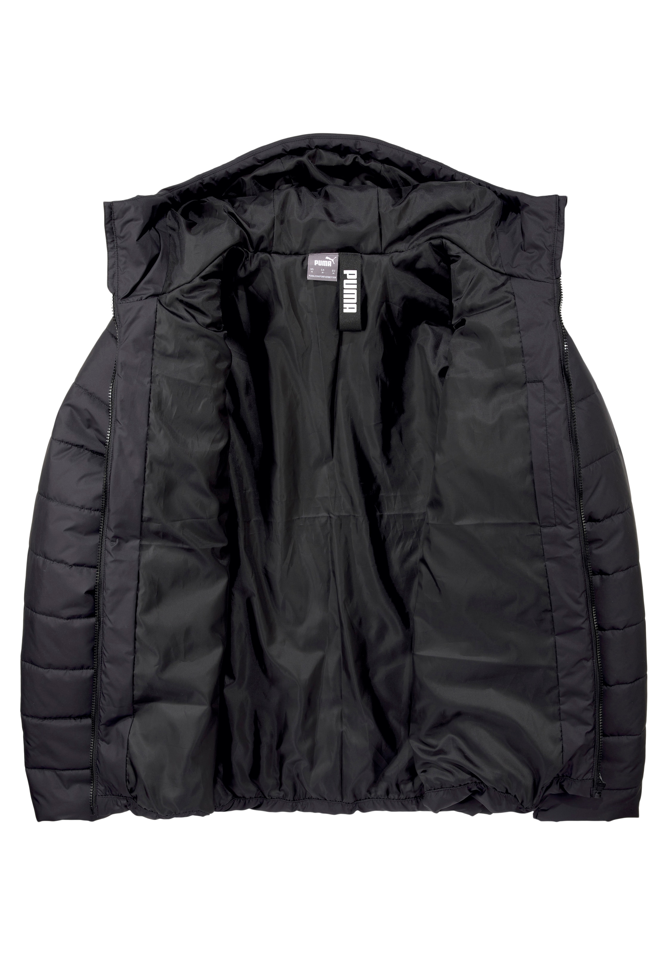 PUMA Steppjacke »ESS HOODED PADDED JACKET«, mit Kapuze