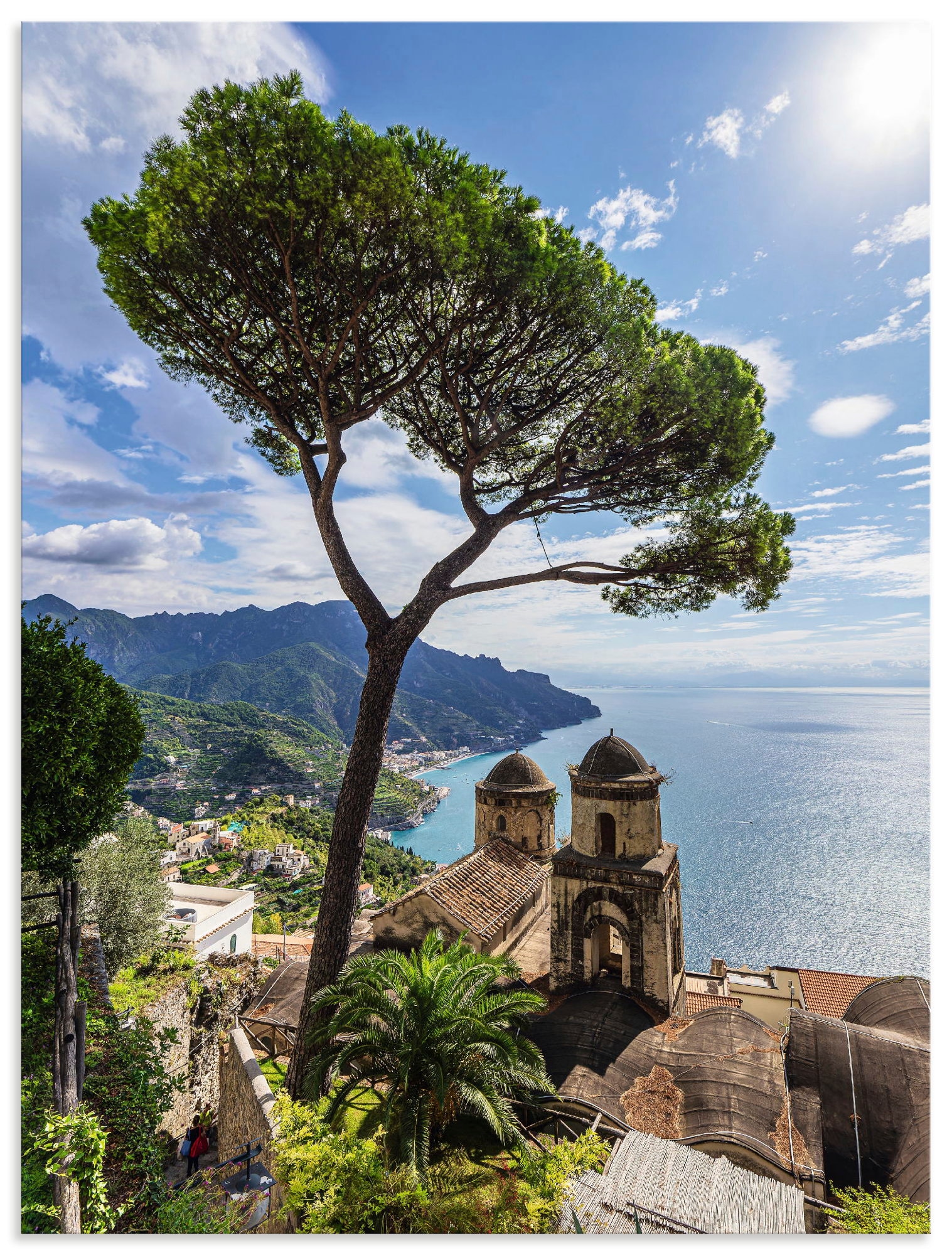 Image of Artland Wandbild "Ravello an der Amalfiküste in Italien" Küstenbilder 1 Stk. tlg. als Alubild, Leinwandbild, Poster, Wandaufkleber in verschied. Grössen