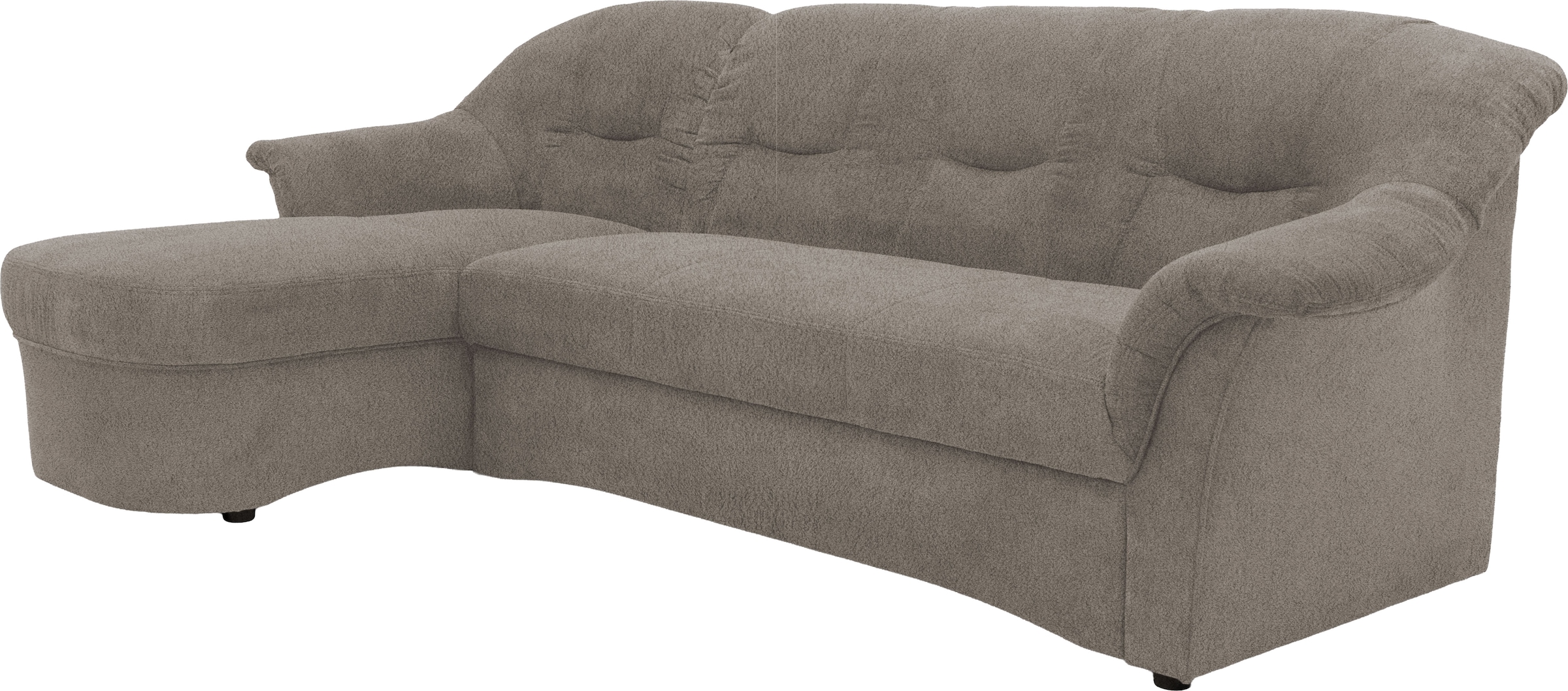 GOODproduct Ecksofa »Langelland 232 x 146 cm, auch mit Schlaffunktion, mittelfester Sitz« L-Form, mit Federkern, pflegeleichter, weicher Luxus-Microfaser