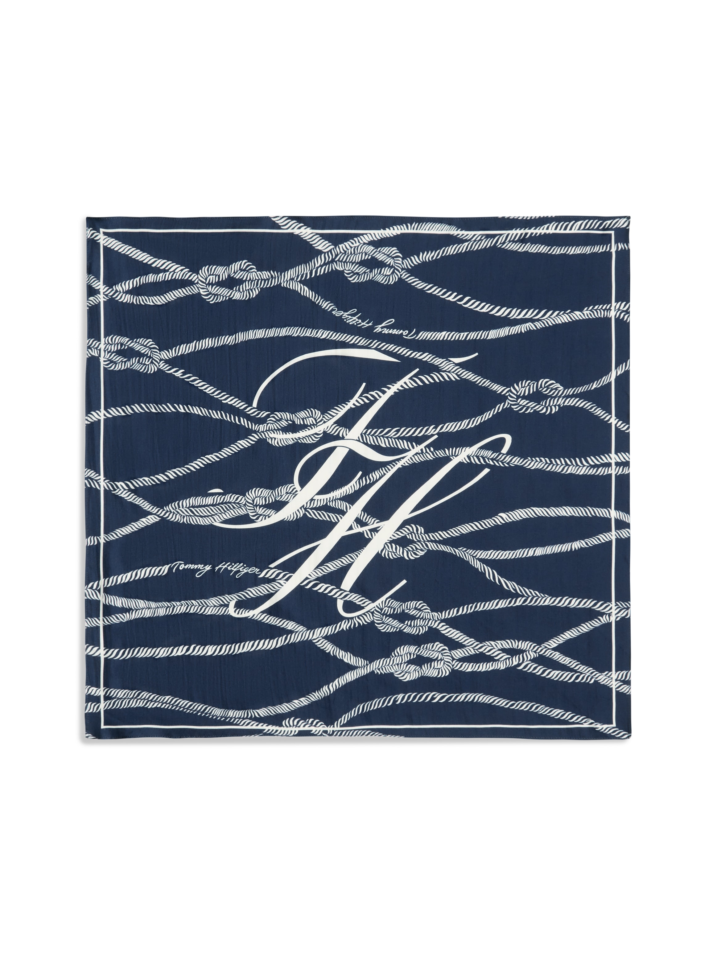 Tommy Hilfiger Foulard de mode »TOMMY SCRIPT SILK SQUARE«