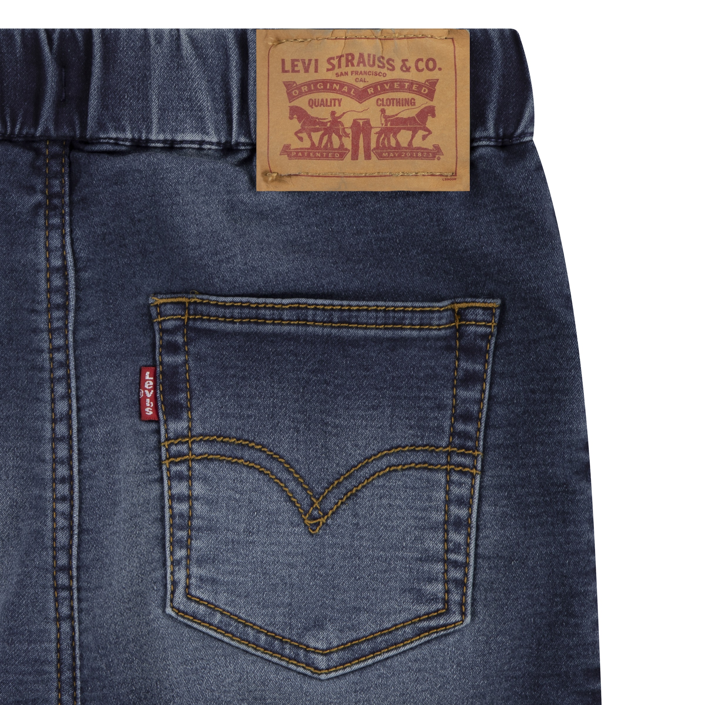 Levi's® Kids Jeansbermudas »LVB SKINNY FIT DOBBY SHORT«, for BOYS