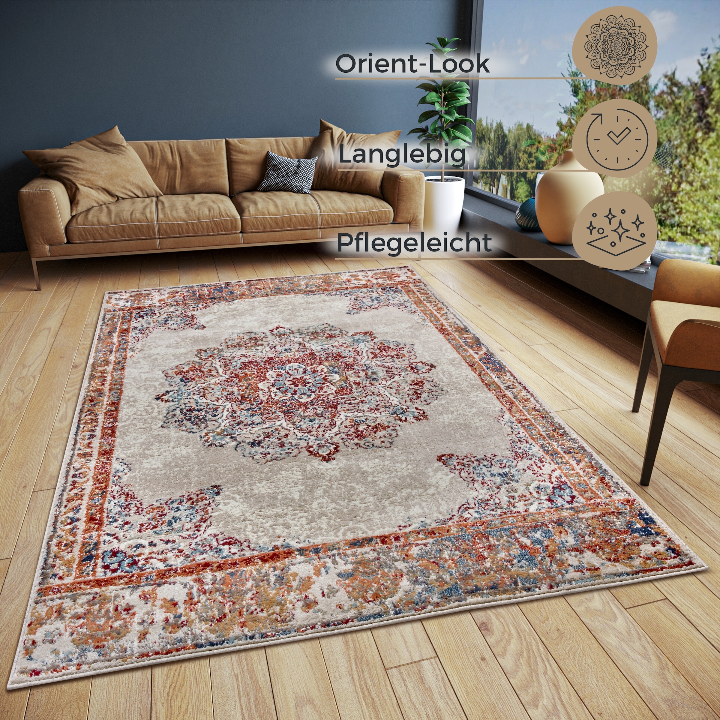 HANSE Home Teppich »Maderno«, rechteckig, Orientalisch, Orient, Kurzflor, Wohnzimmer, Schlafzimmer, Esszimmer