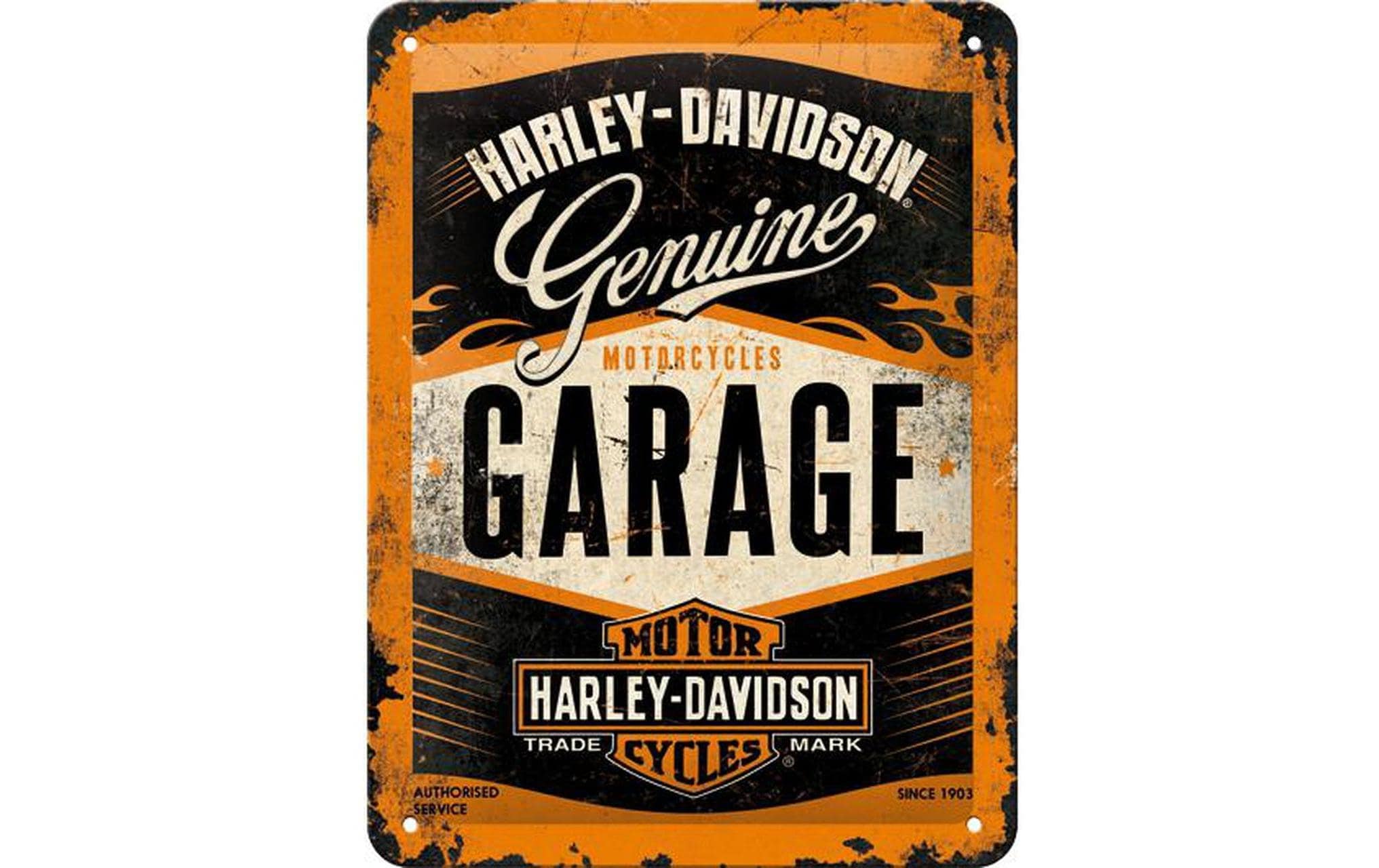 Wandbild »Nostalgic Art Harley Davidson Garage 40 x 60 cm«, Schriftzug