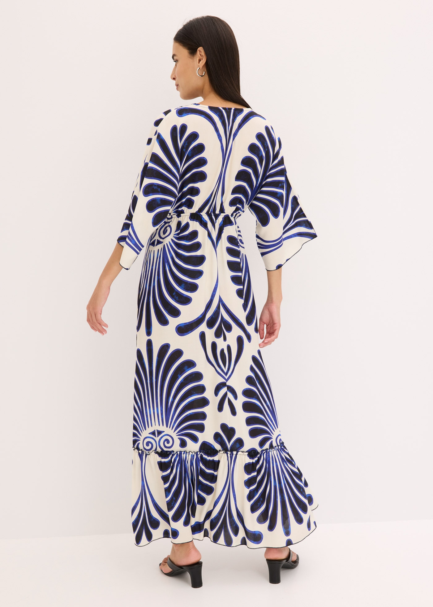 bonprix Maxi robe 1 tlg. für Frühling und Sommer, aus Viskose, Oversize Passform, mit Druck