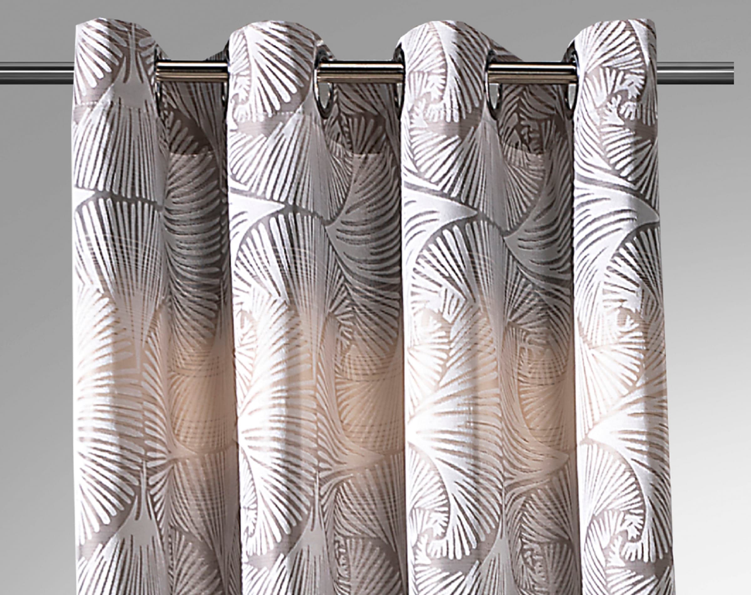 Weckbrodt Vorhang »Gingko«, - mit Gardine, Ösenschal, St.), Jacquard kaufen Muster, jetzt (1 blickdicht Gingko