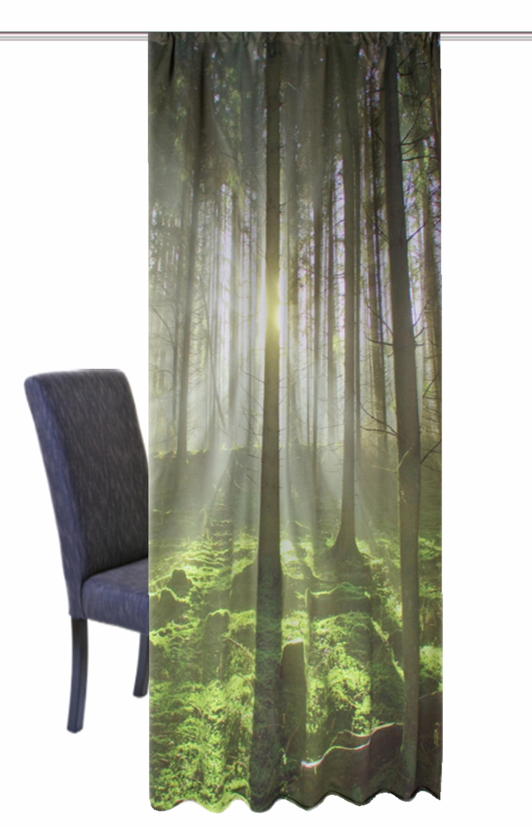 Image of HOME WOHNIDEEN Vorhang »GRÜNER WALD«, (1 St.), HxB: 245x120 bei Ackermann Versand Schweiz
