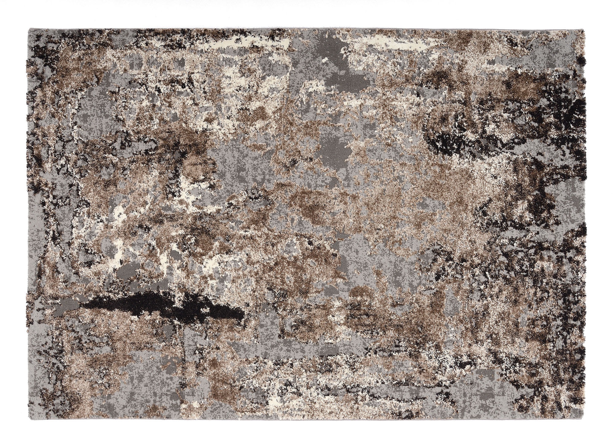 OCI DIE TEPPICHMARKE Teppich »Juwel Liray«, rechteckig, 20 mm Höhe, Kurzflor, Wohnzimmer, Marmor Optik, Hoch Tief Effekt