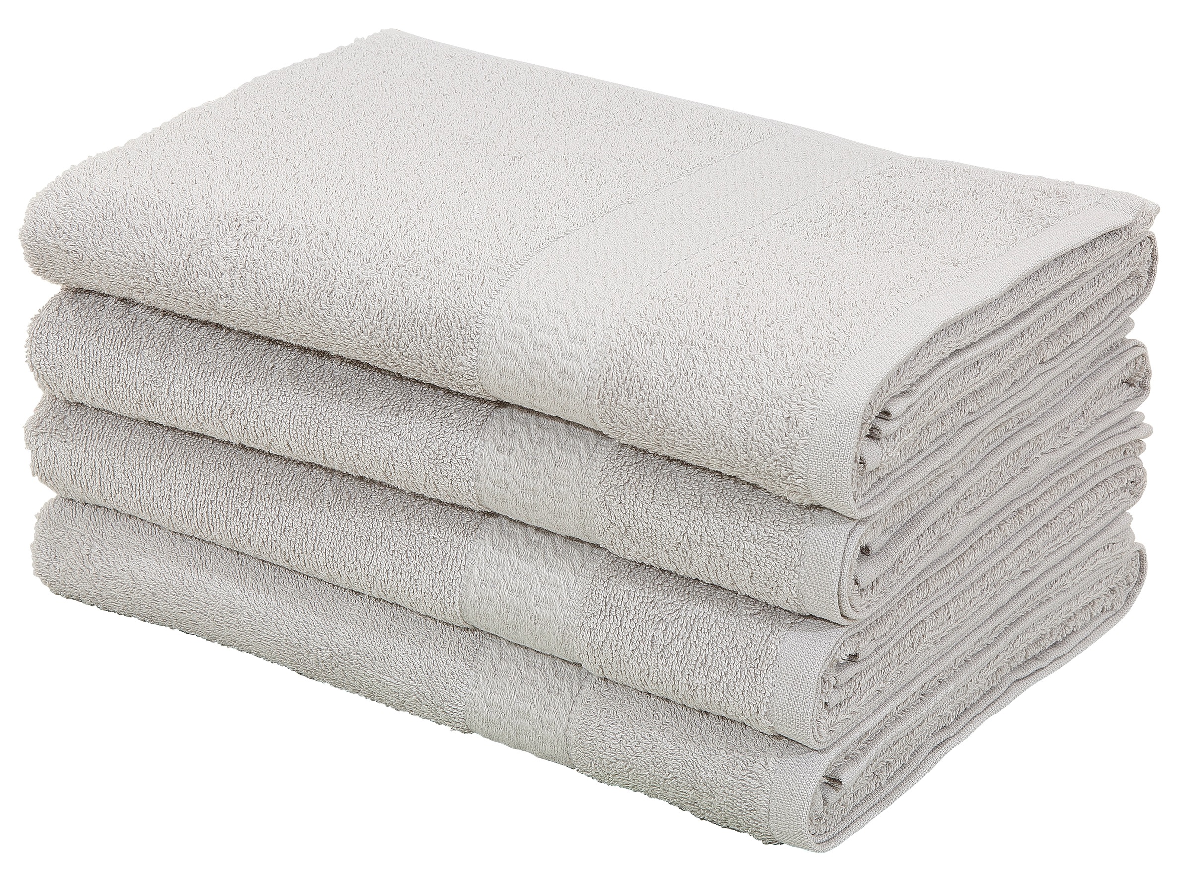 Image of GOODproduct Duschtücher "Juna, als Set und Serie erhältlich, 4 Duschtücher, 70x140cm" Handtuch Set, 100% Baumwolle, mit Bordüre, Uni-Farben, weich