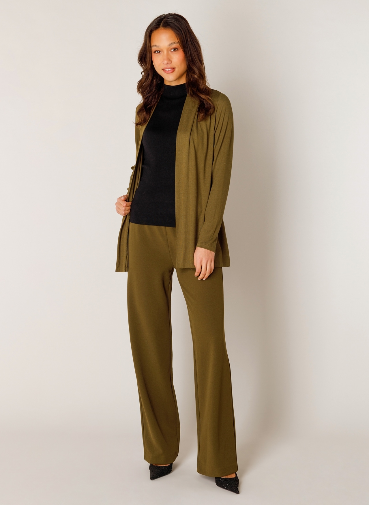 Base Level Veste en tricot »Yayla« en maille fine élastique