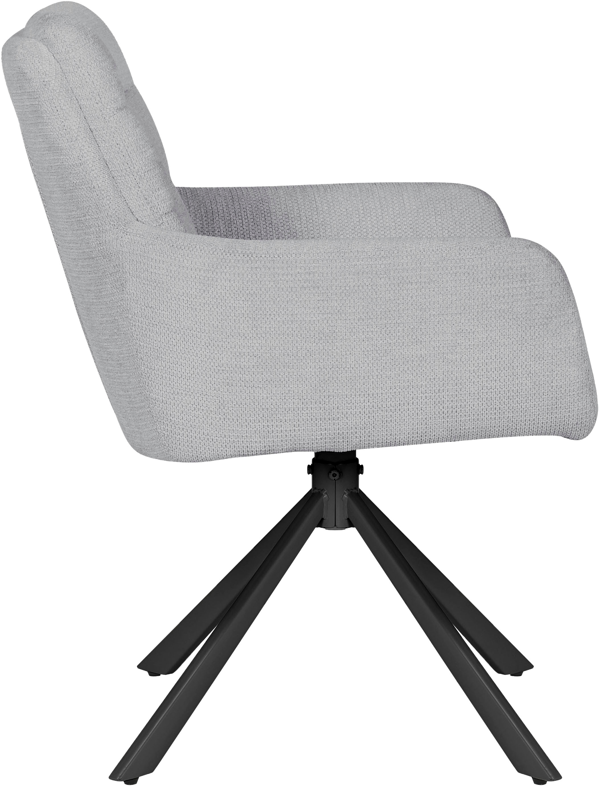 GOODproduct Esszimmerstuhl »Asly« () 1 Stk.mit hochwertigem Webstoff, Holzgestell und 360°-Funktion