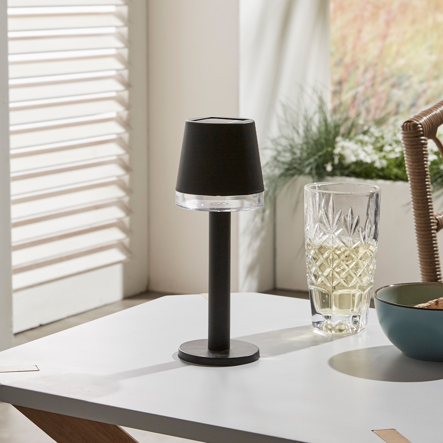 LUXFORM Lampe de table extérieure »Solar-Tischlampe - Cala d'Or - LED - 2 Stück« Module LED 2 cuis alimenté par énergie solaire
