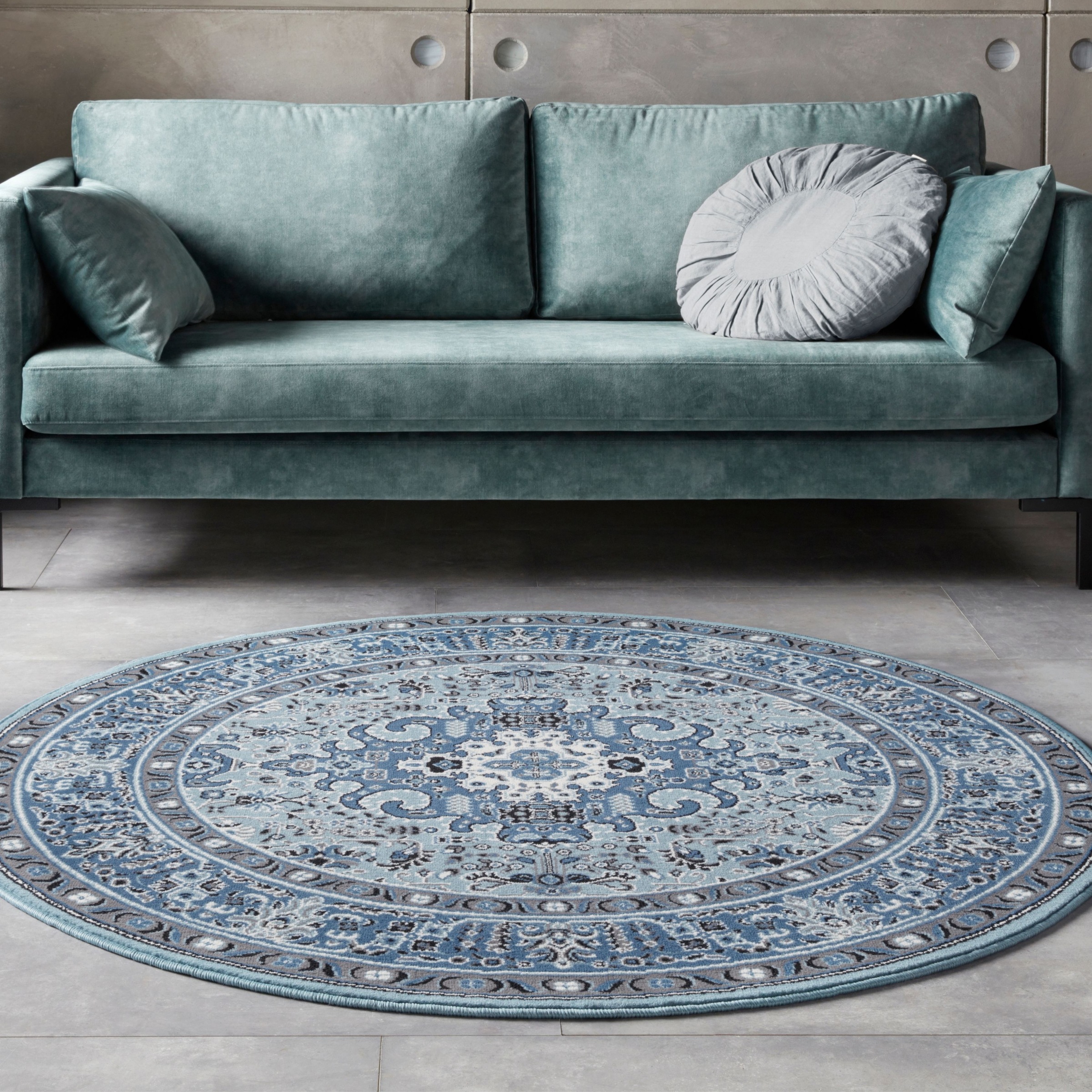 Image of HANSE Home Teppich "Skazar Isfahan" rund 9 mm Höhe Kurzflor, Orient, Teppich, Vintage, Esszimmer, Wohnzimmer, Flur