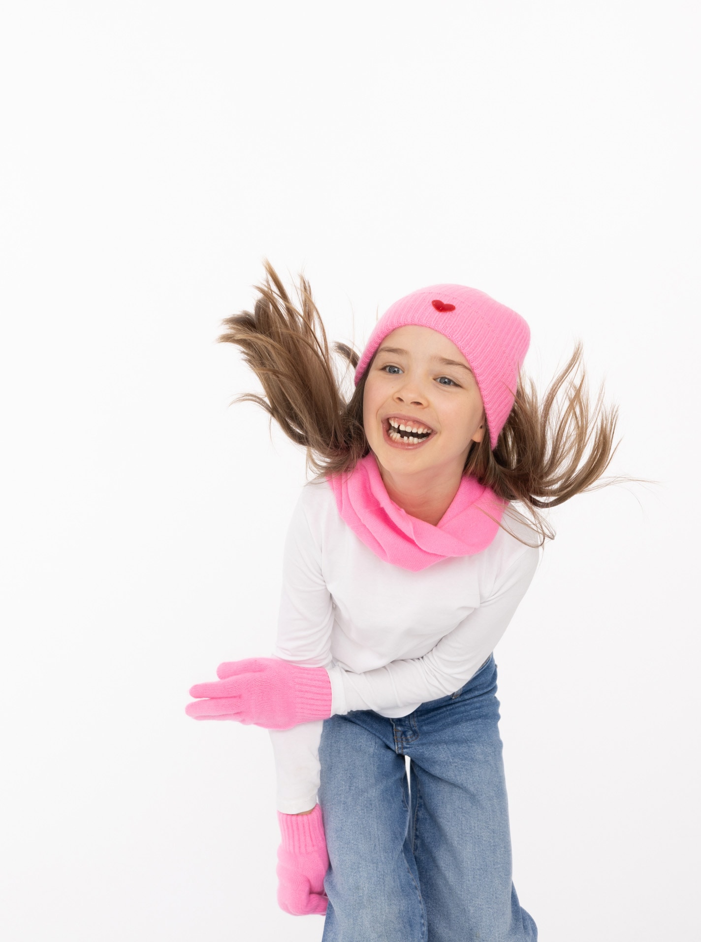 Zwillingsherz Strickhandschuhe, Kids-Kaschmir Handschuhe