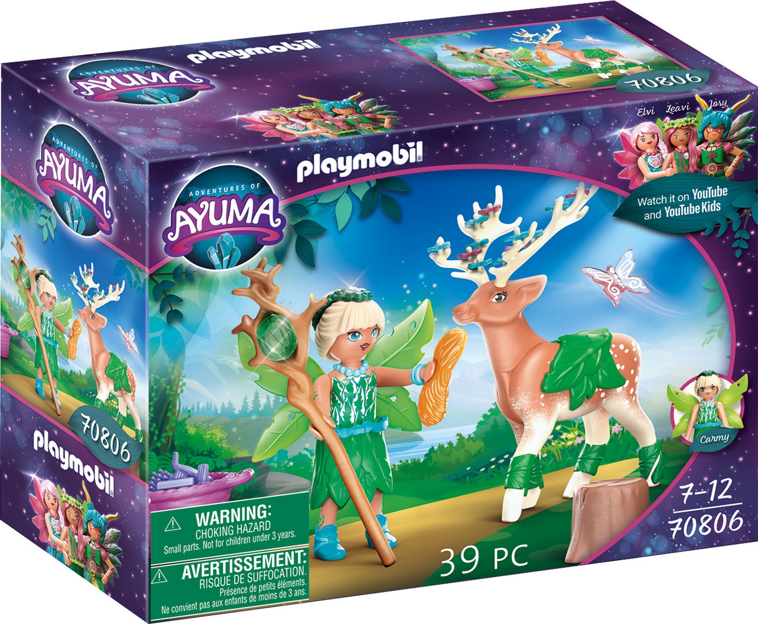 Image of Playmobil® Konstruktions-Spielset »Forest Fairy mit Seelentier (70806), Adventures of Ayuma«, (39 St.), Made in Germany bei Ackermann Versand Schweiz