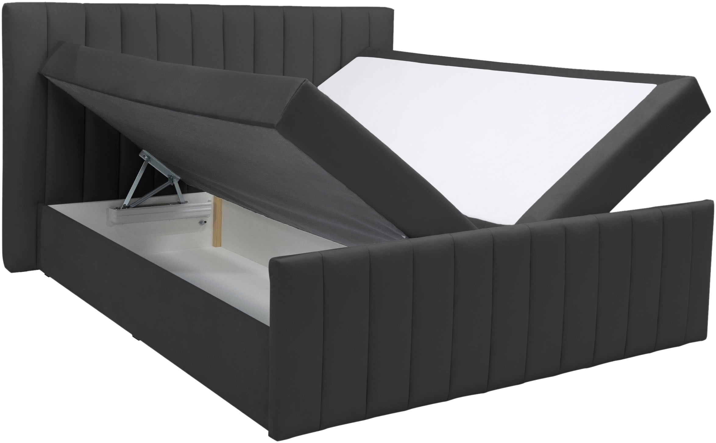 INOSIGN Boxbett »Effy inkl. Bettkasten und Topper, erhältlich in der Breite 180x200cm«, verschiedene Härtegrade wählbar