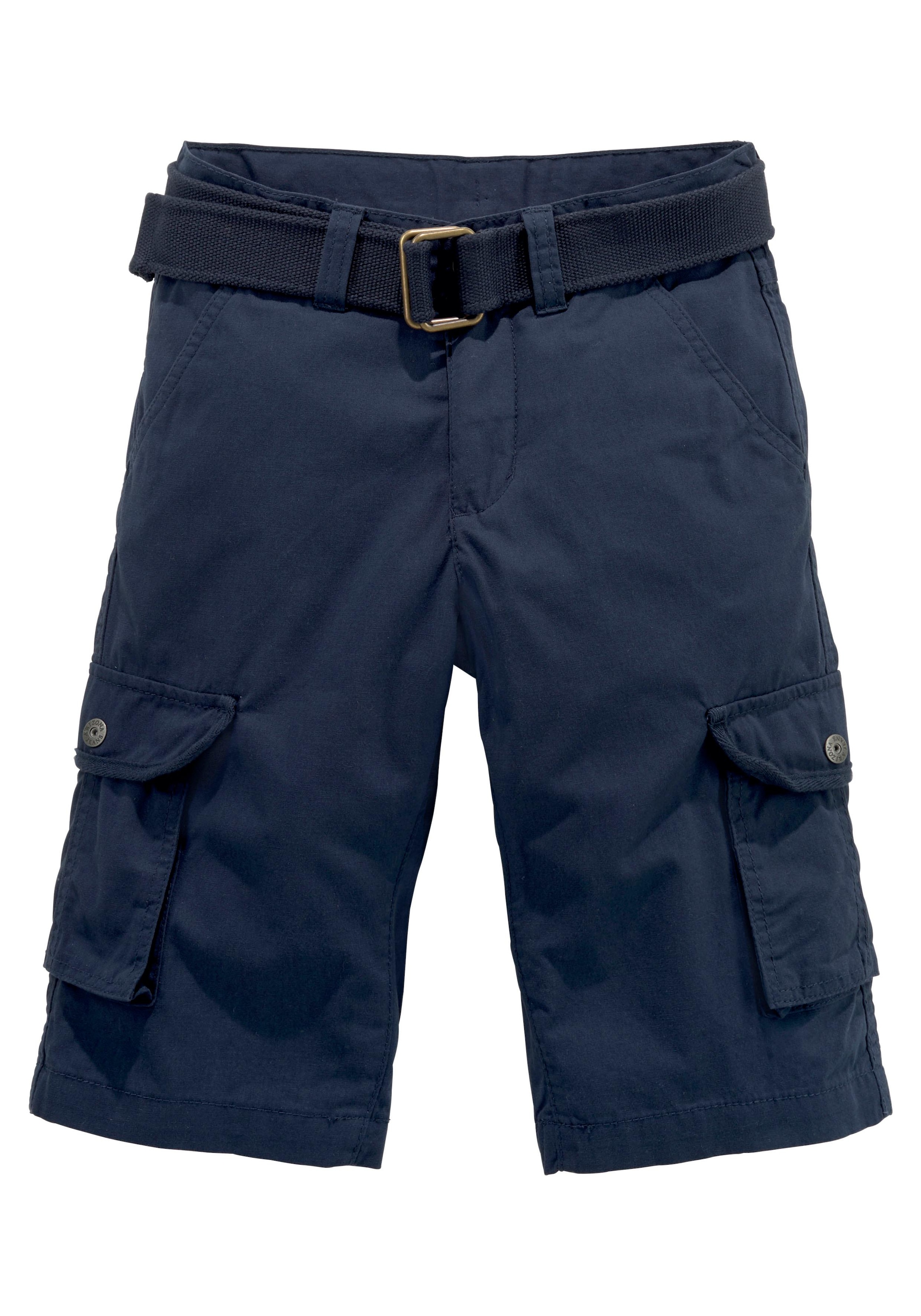 KIDSWORLD Bermudas »Bermuda+Gürtel«, (Set, 2 tlg.), mit Textilgürtel