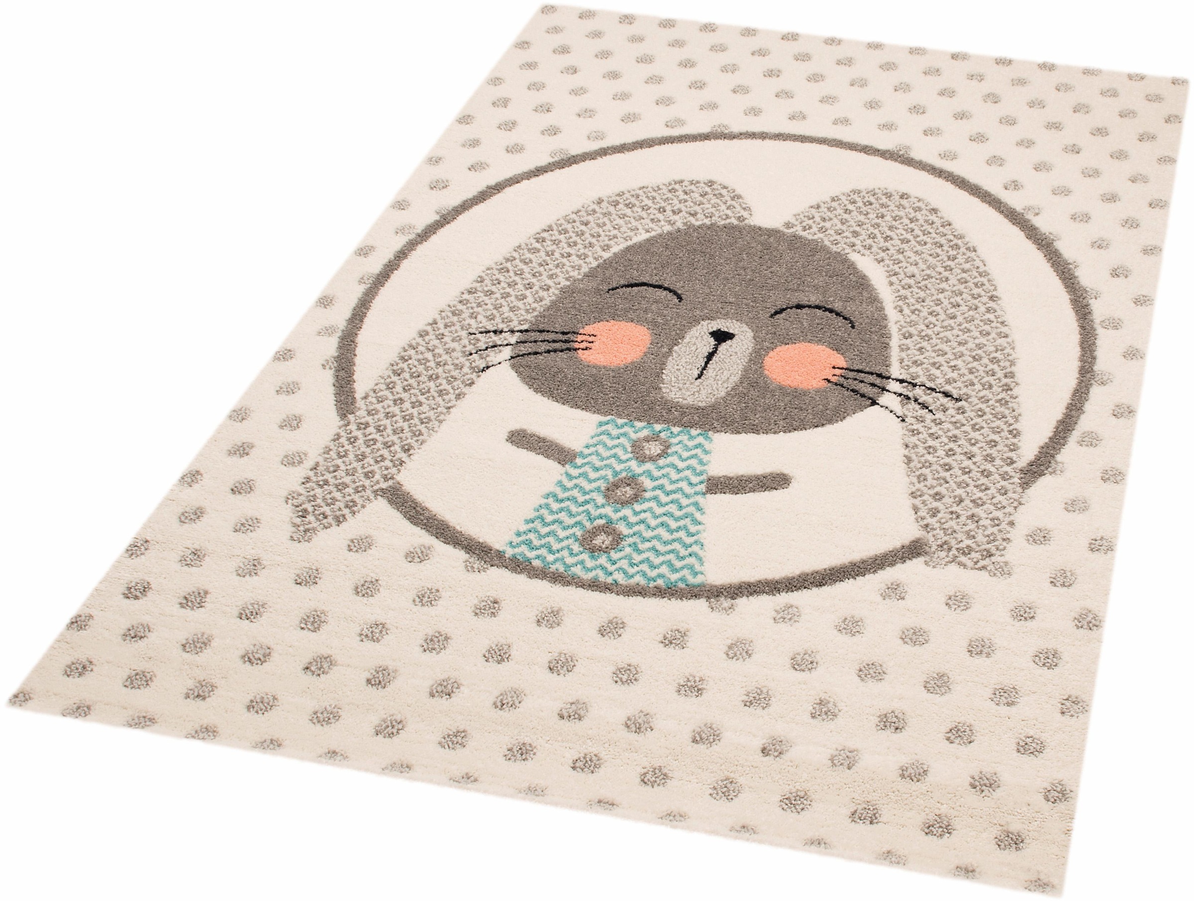 Image of Zala Living Kinderteppich »Bunny Marty«, rechteckig, 8 mm Höhe, Spielunterlage, besonders weich durch Microfaser bei Ackermann Versand Schweiz