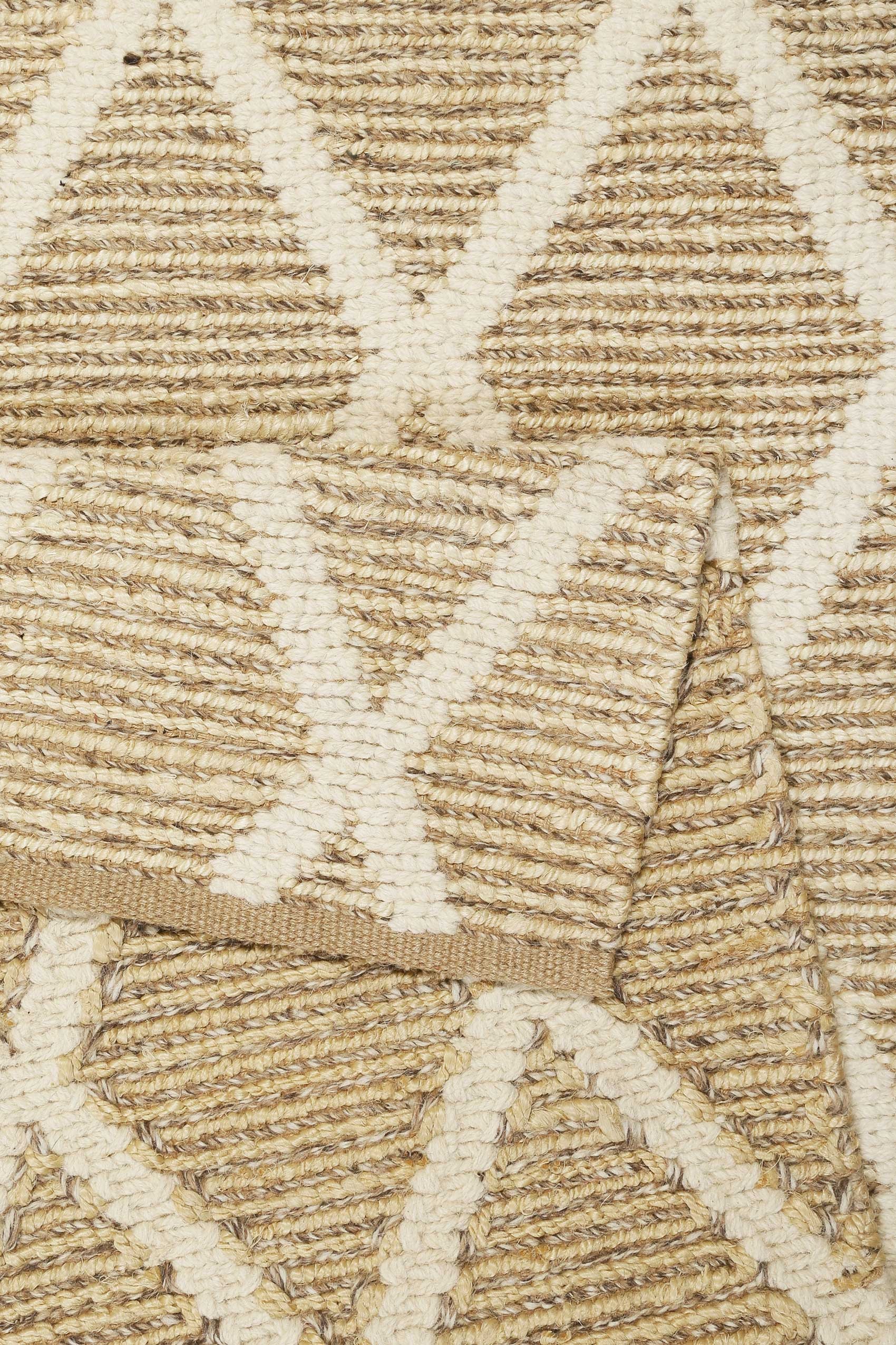 Green Looop Teppich »Novella« rechteckig 18 mm Höhe Hochflorteppich, handgewebt, natur, modern, geometrisch