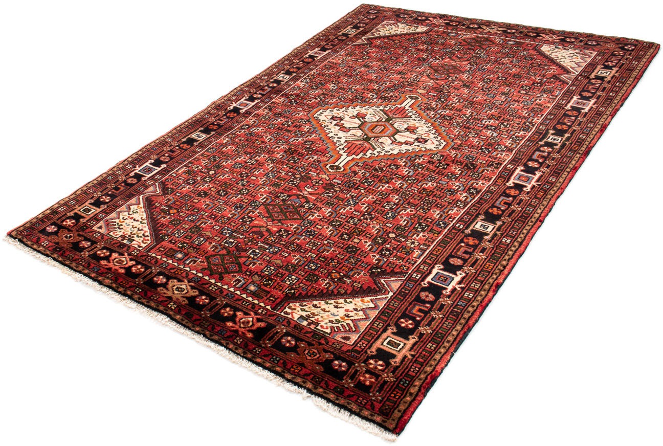 Image of morgenland Orientteppich »Perser - Nomadic - 225 x 145 cm - dunkelrot«, rechteckig, 10 mm Höhe, Wohnzimmer, Handgeknüpft, Einzelstück mit Zertifikat bei Ackermann Versand Schweiz