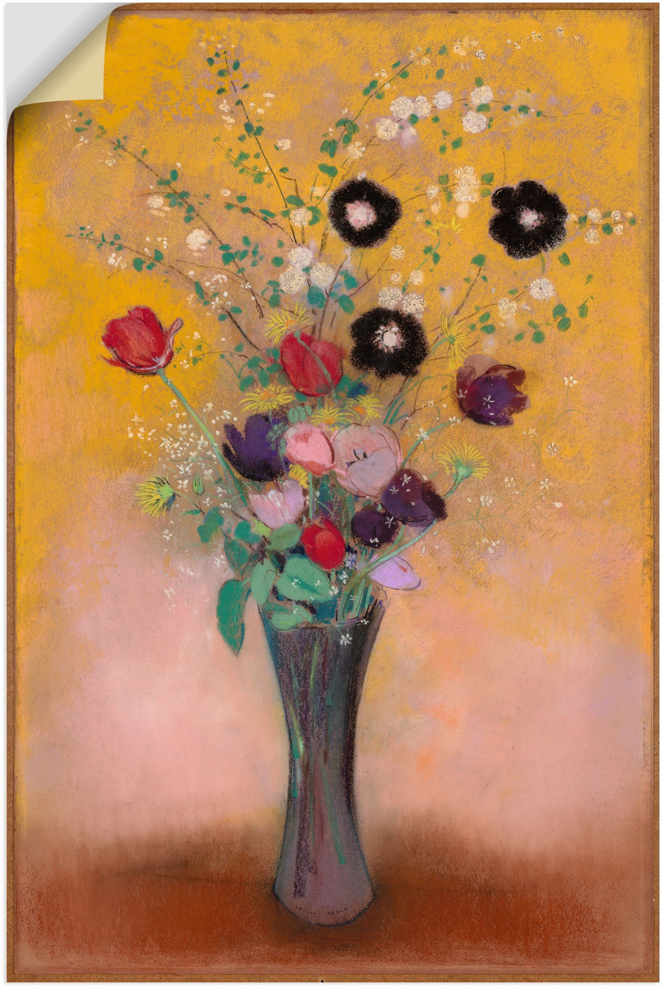 Image of Artland Wandbild »Vase mit Blumen. 1916«, Blumenbilder, (1 St.), in vielen Grössen & Produktarten - Alubild / Outdoorbild für den Aussenbereich, Leinwandbild, Poster, Wandaufkleber / Wandtattoo auch für Badezimmer geeignet bei Ackermann Versand Schweiz