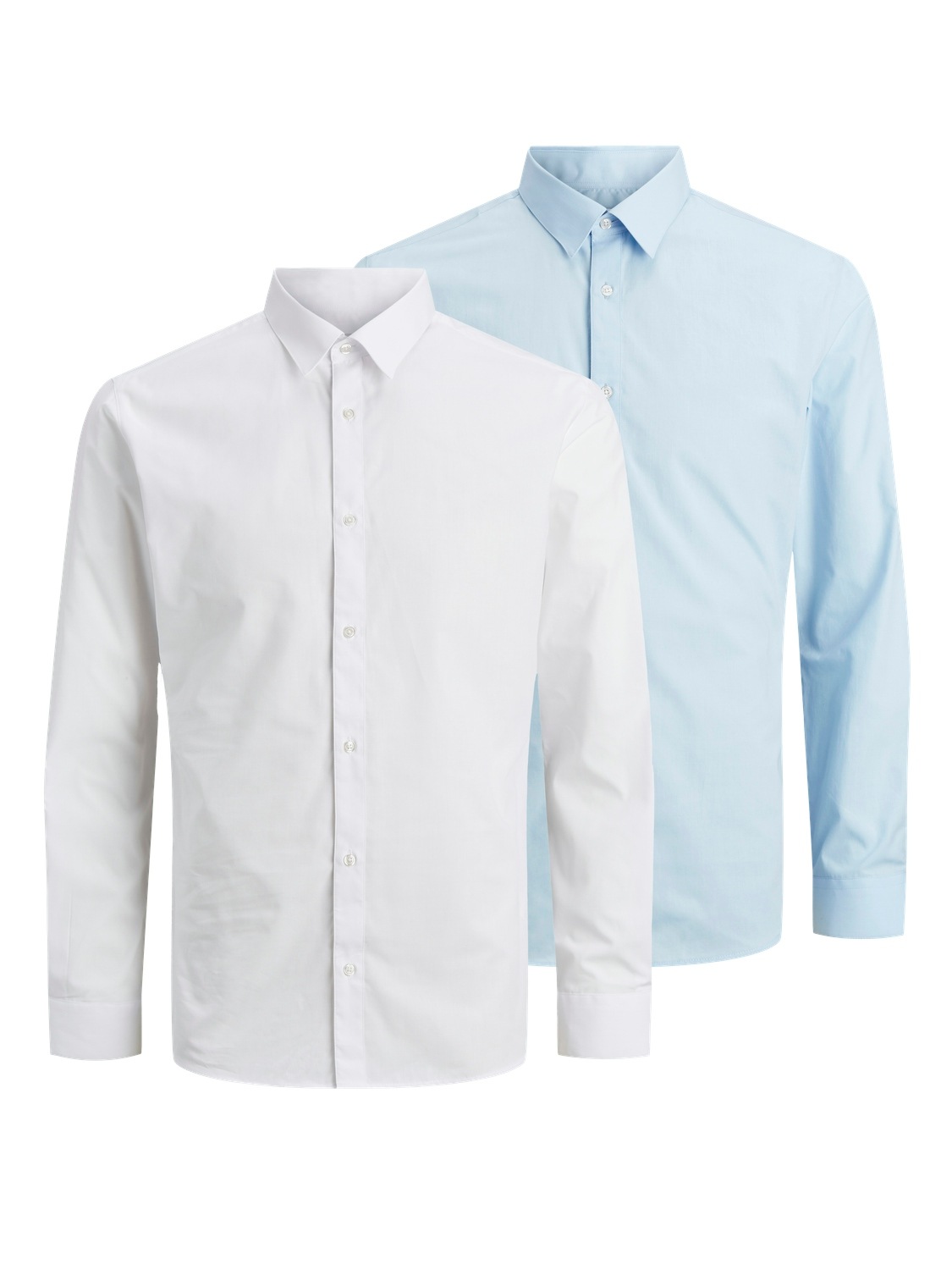 Jack & Jones Langarmhemd »JJJOE SHIRT LS 2 PACK MP«