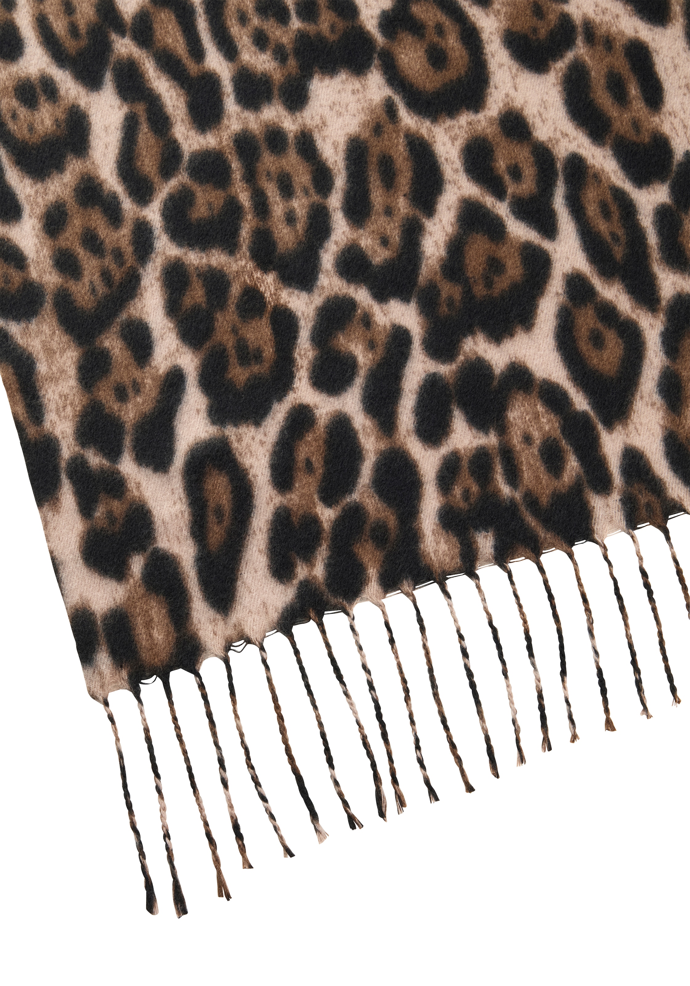Laura Scott Modeschal, im trendigen Leopard-Design mit Fransen - NEW